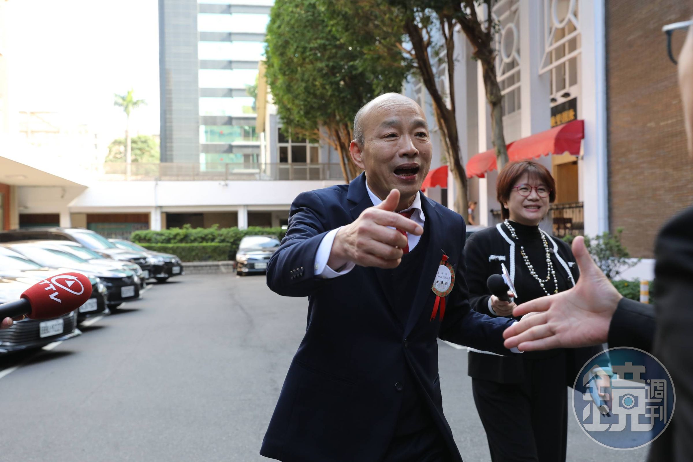 韓國瑜（圖）當選立法院長，民進黨發布聲明給予祝福。