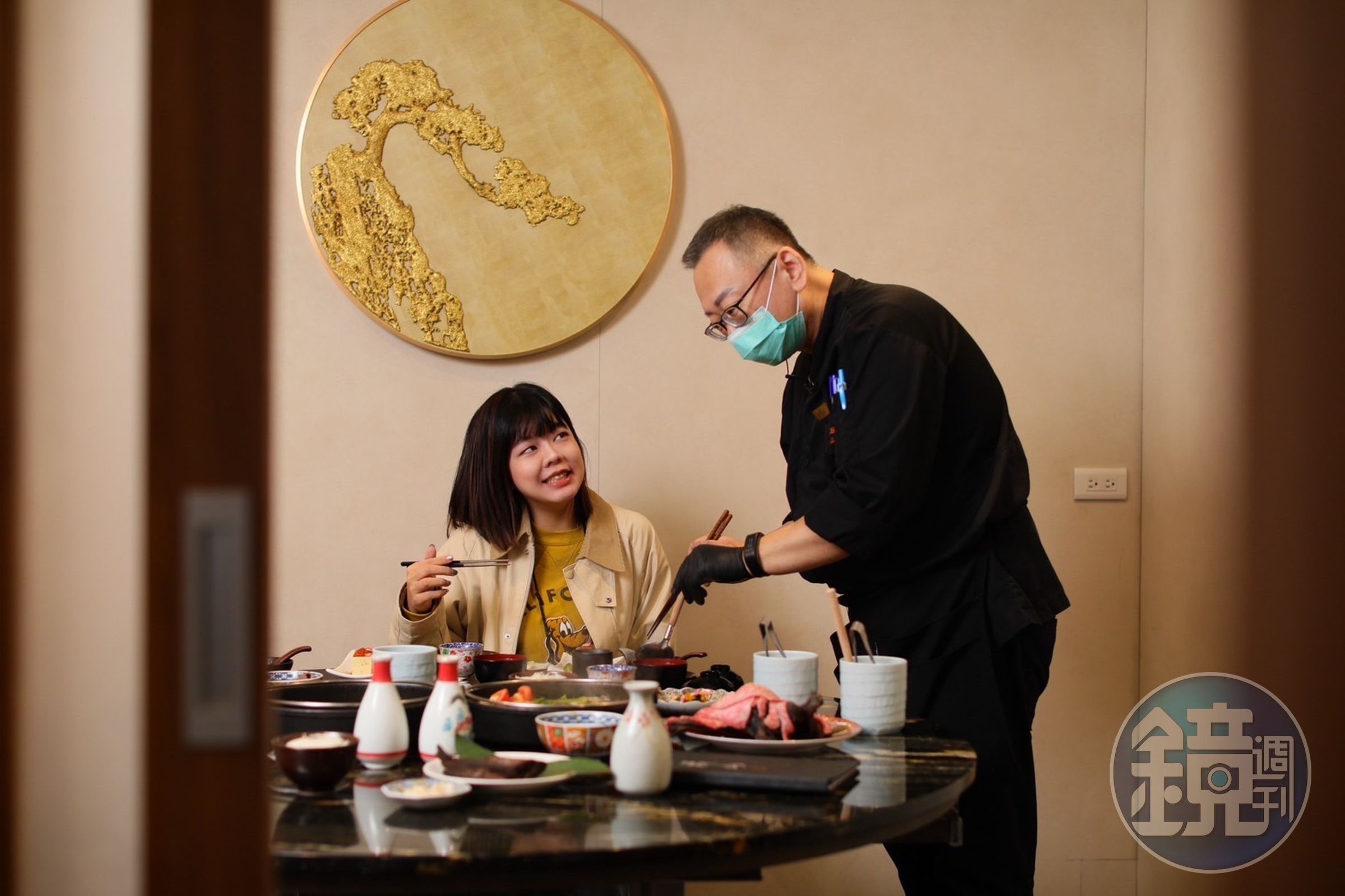橋山桌邊服務的水準無可挑剔，其中當日協助我們的服務人員莫札特，更是在google評論上獲得破百則的特別好評。