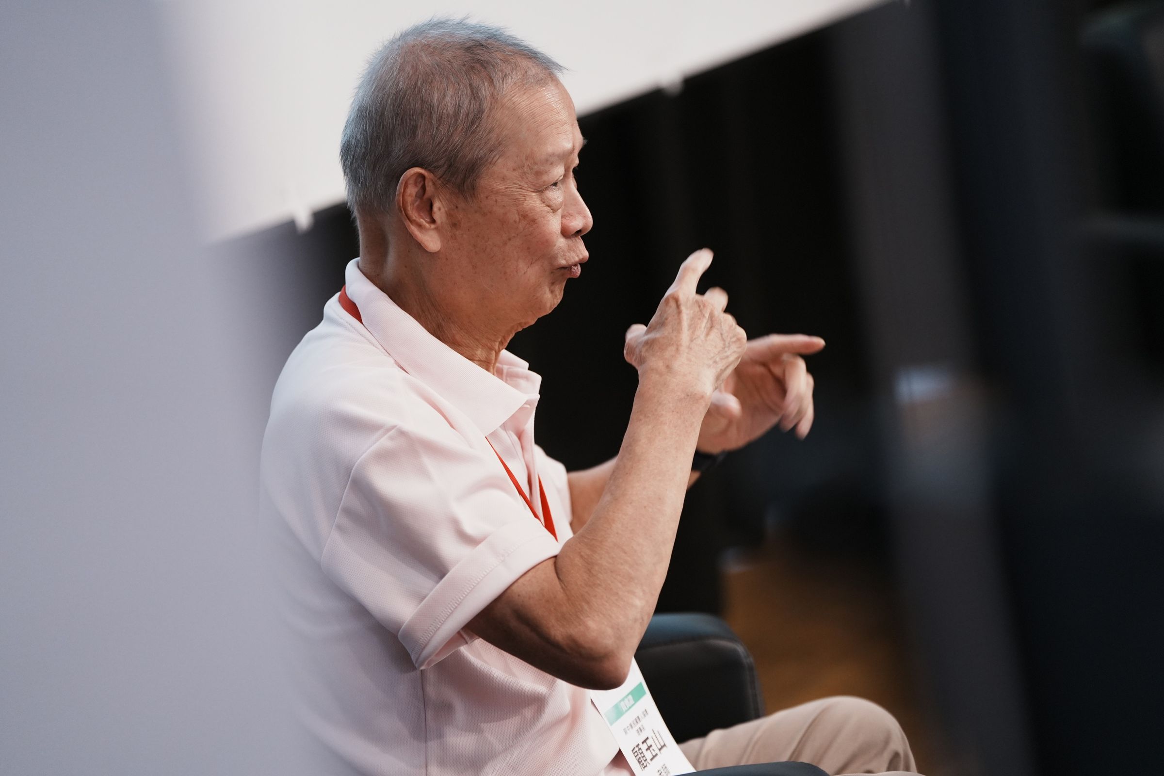 顧玉山於2024年參與第二屆國家語言發展會議-臺灣手語臺中論壇擔任與談人。(文化部提供)