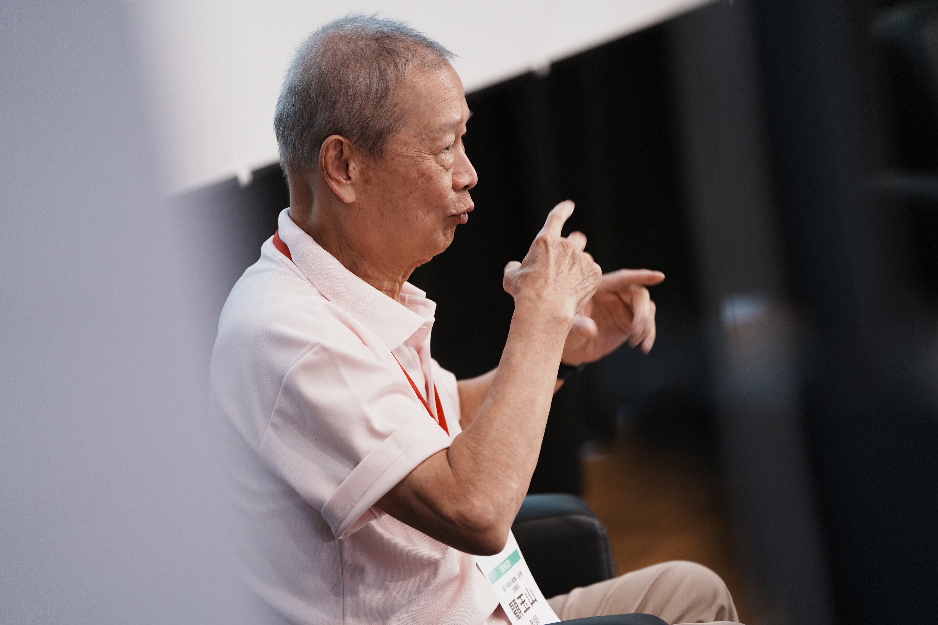 顧玉山於2024年參與第二屆國家語言發展會議-臺灣手語臺中論壇擔任與談人。(文化部提供)