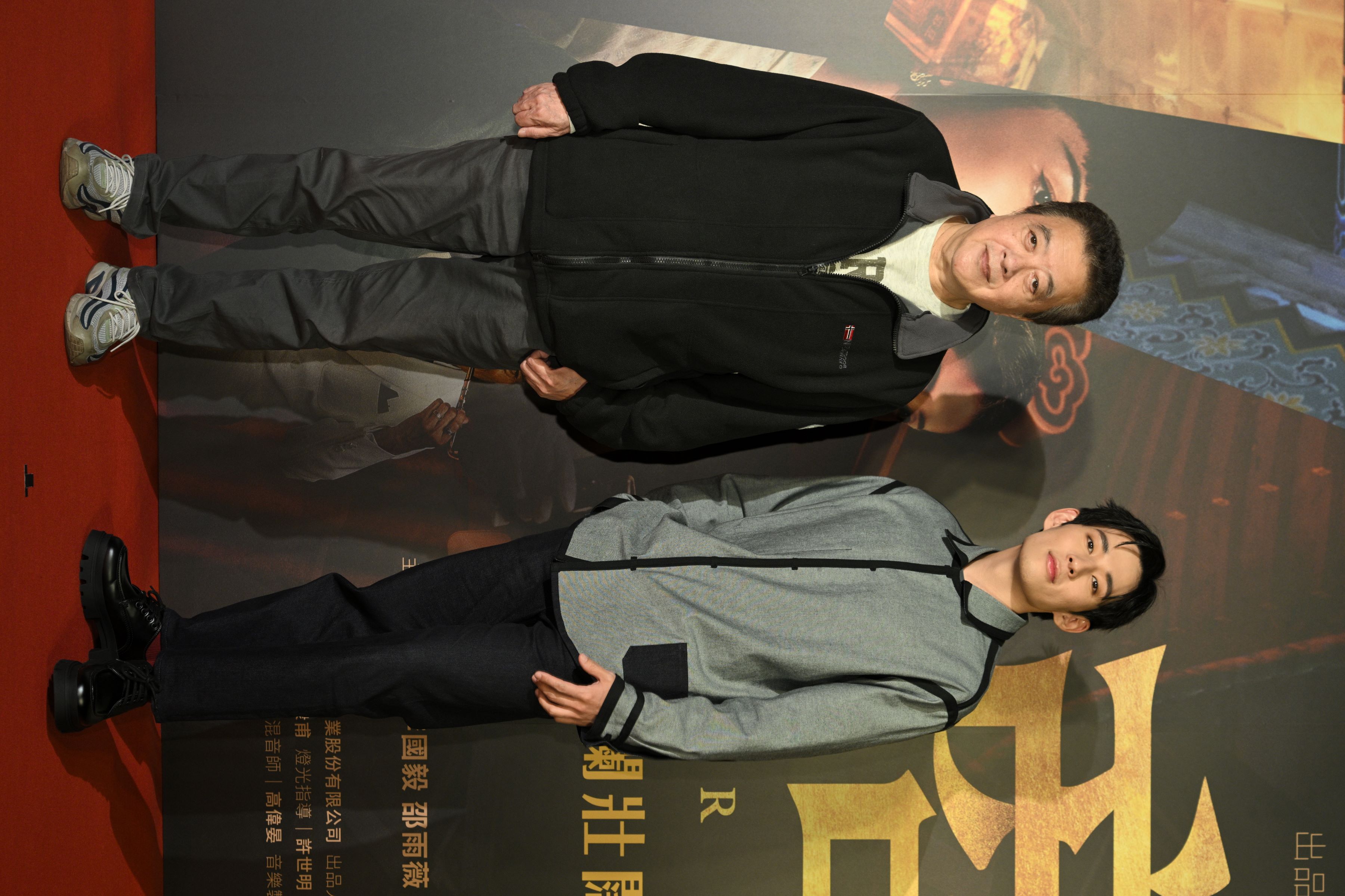 徐鈞浩和林在培昨為《商魂》出席首映。(欣蘭企業)
