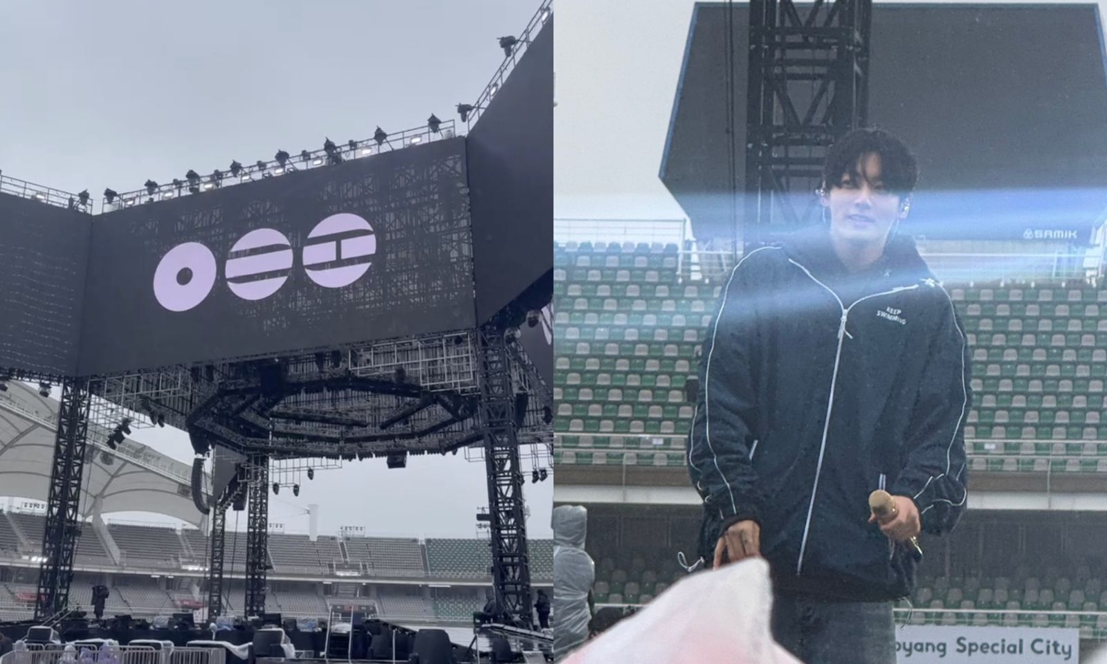 獨家直擊/雨中照樣炸場 BTS彩排一句「好想念大家」全場尖叫