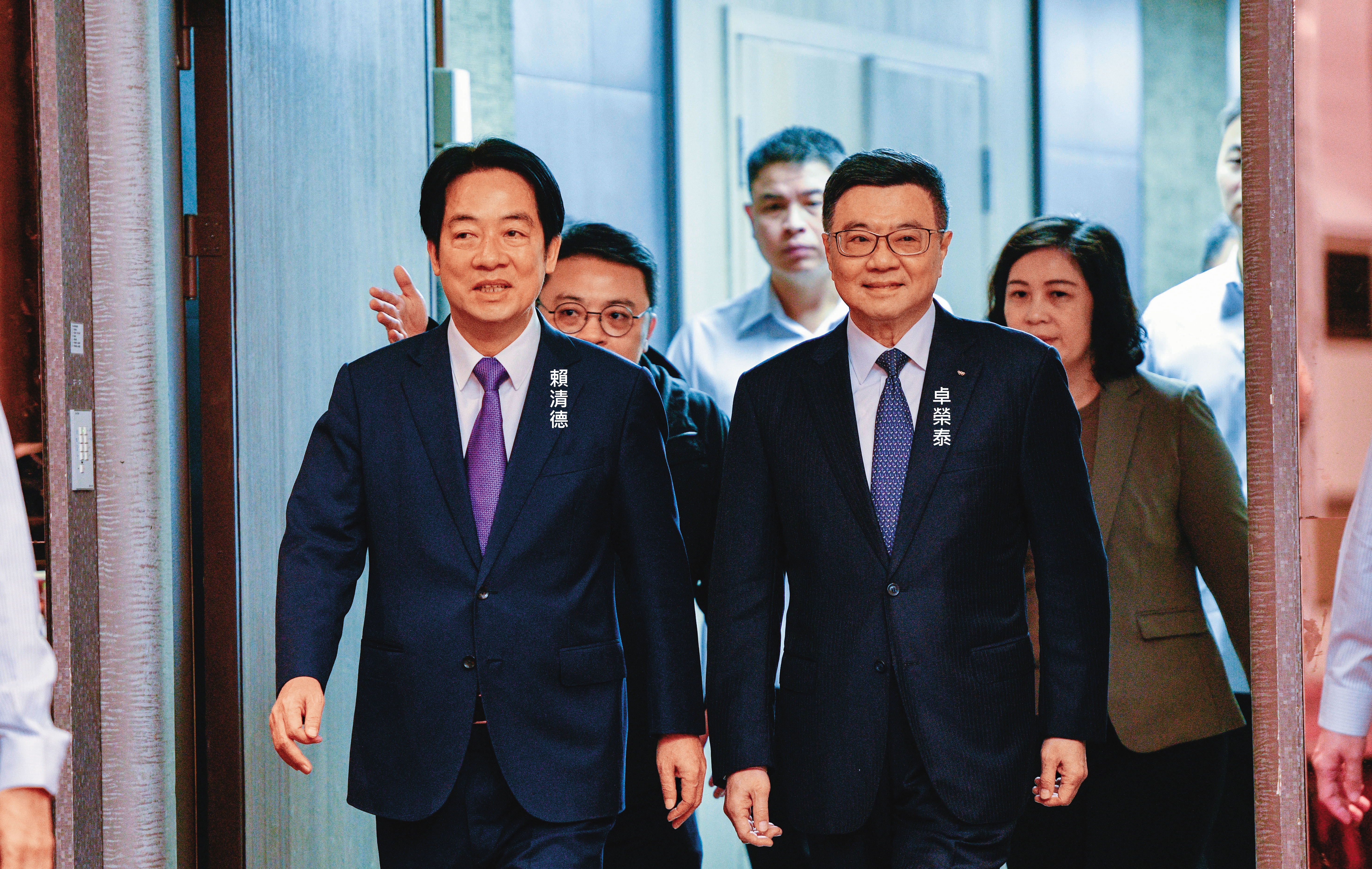 賴清德4月10日舉行閣揆發布記者會，由卓榮泰組閣。