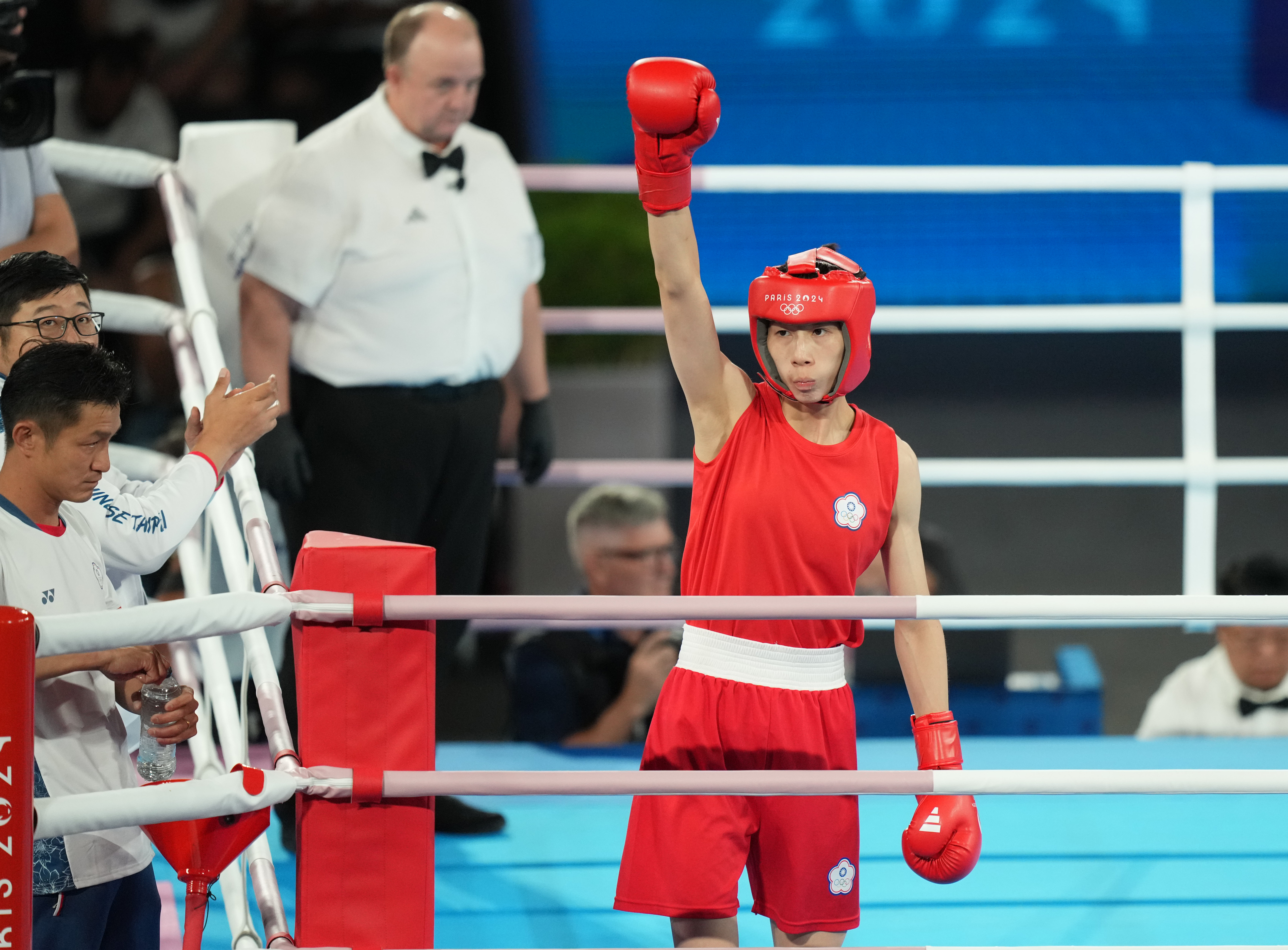 林郁婷成功打進金牌戰，舉國歡騰。（中華奧會提供）