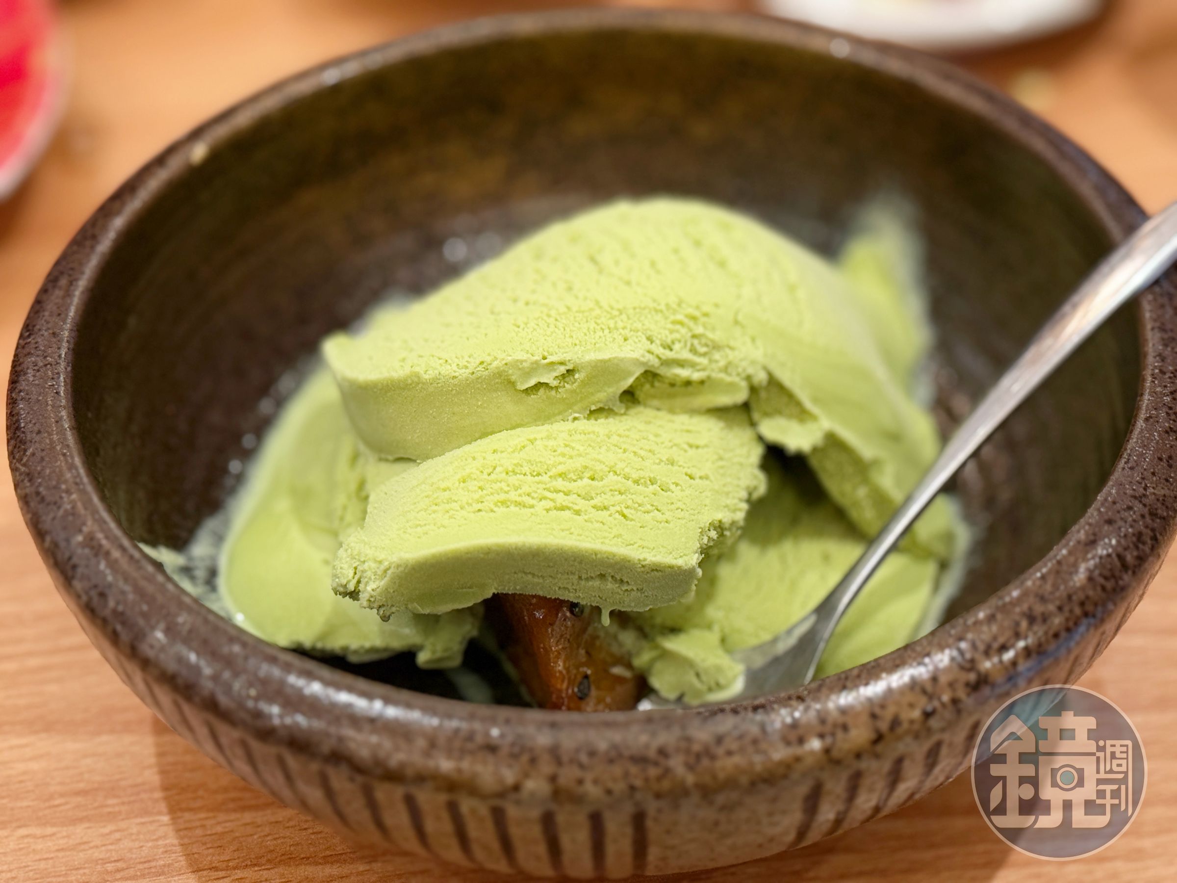 套餐美中不足就是少了甜品,飯後再單點一份「抹茶冰淇淋拔絲地瓜」就太完美了。(128元/份)