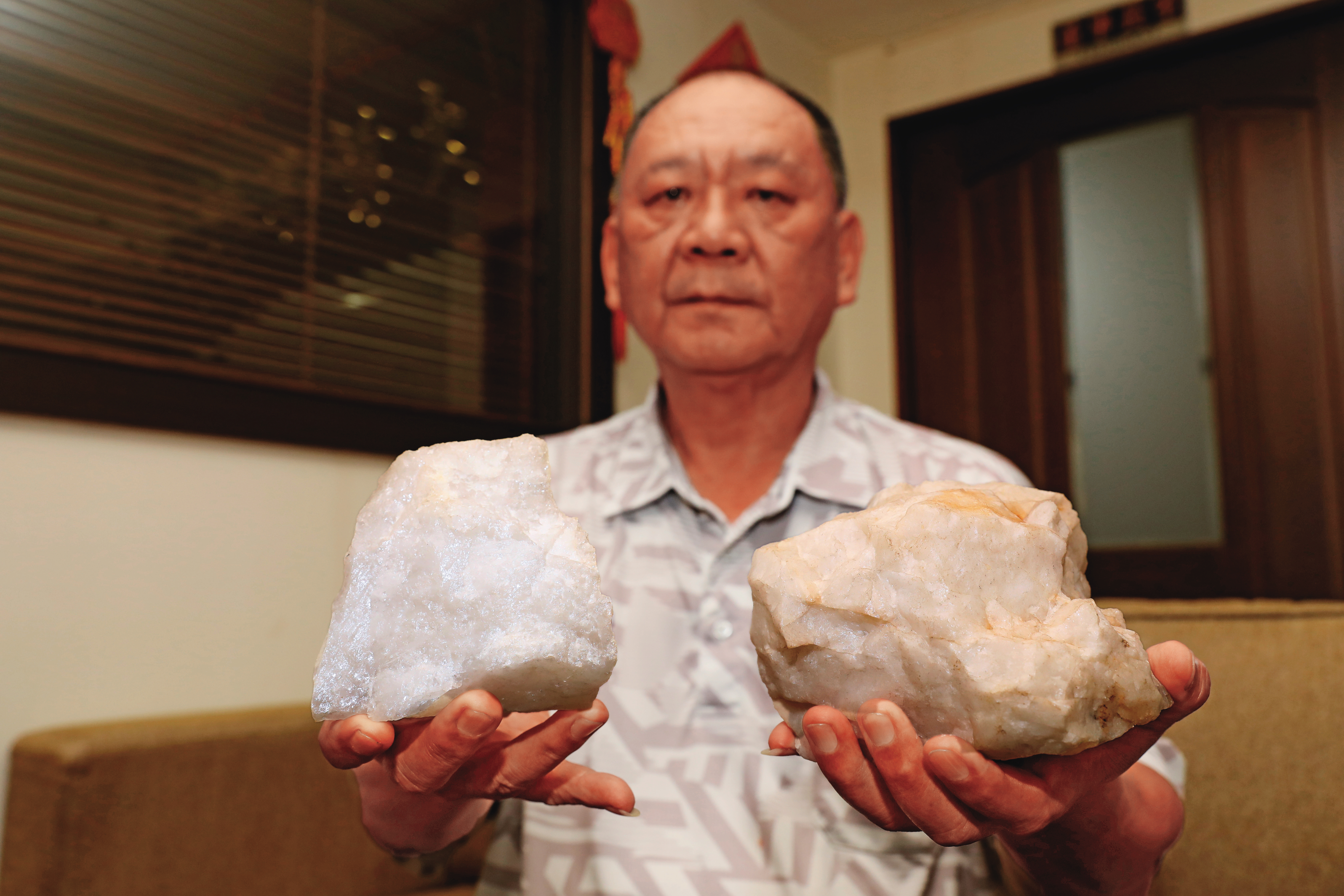 北原總經理林振光（圖）指出，水社大山的礦石可提煉製造晶圓、晶片，價值連城。
