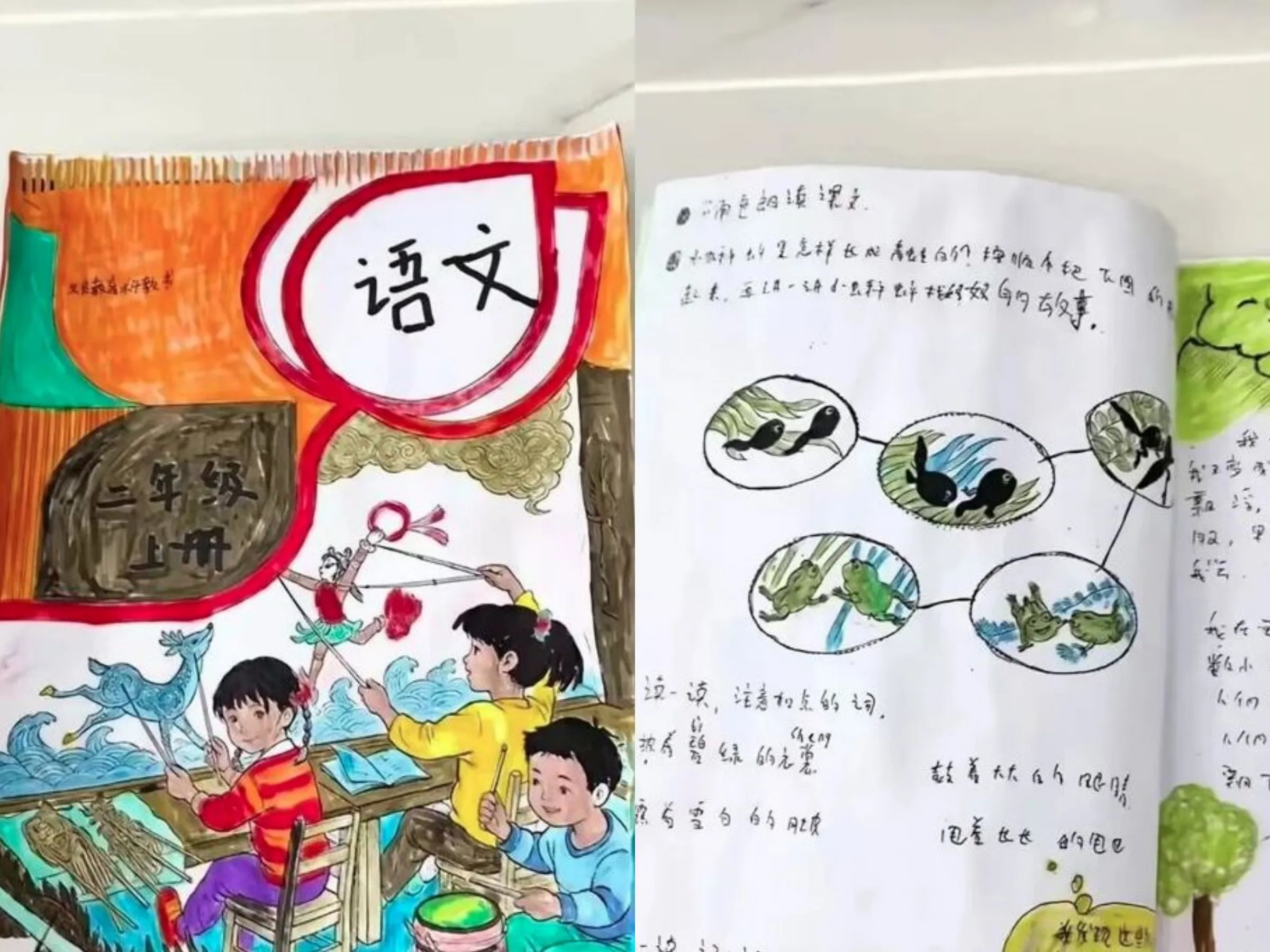 水壺漏水課本全濕！小二童怕挨罵　竟花3天「神還原」一本新的