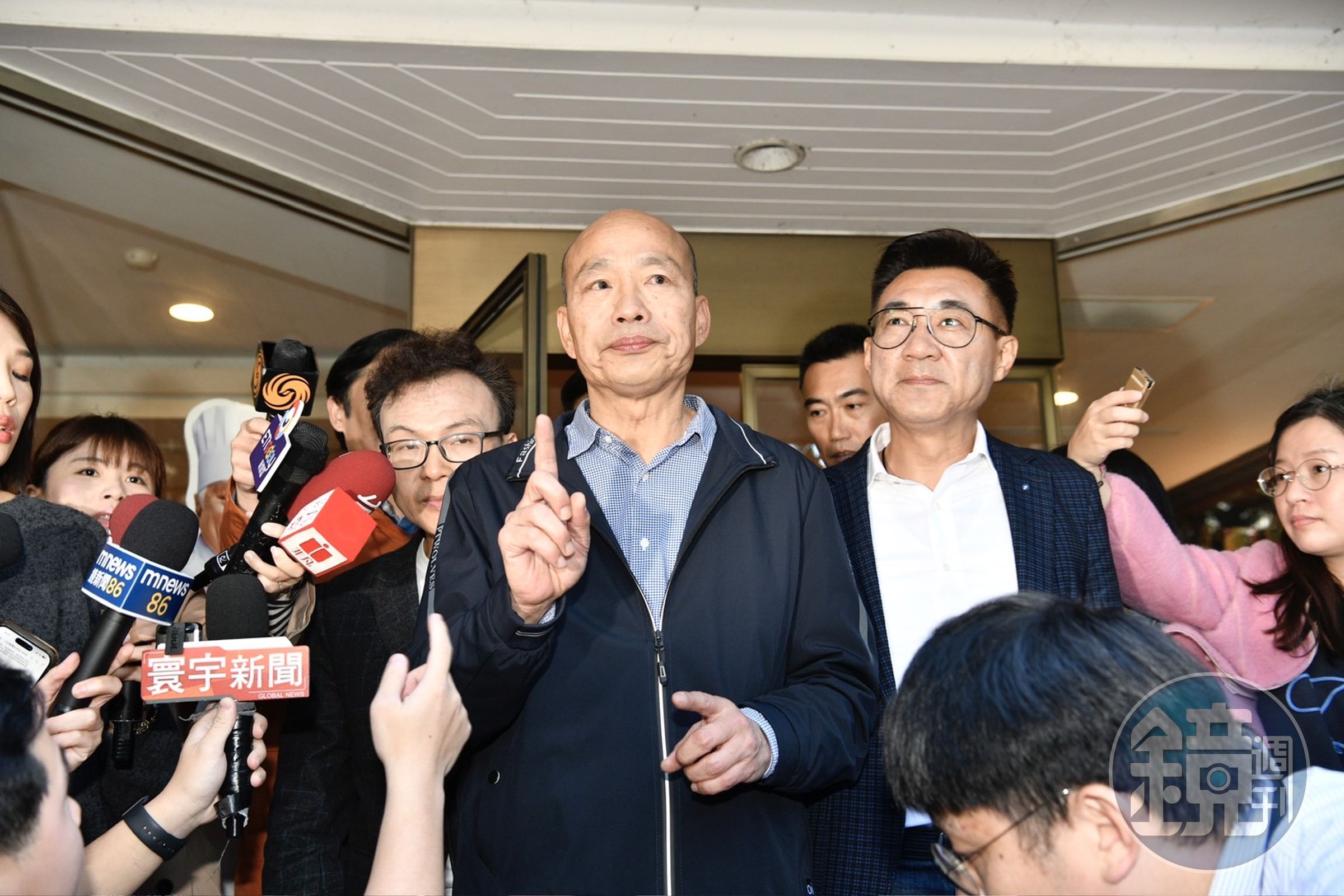 被問到藍委傅崐萁有意角逐立院龍頭，韓國瑜則直言「個人其他想法，不在我們考量範圍」。