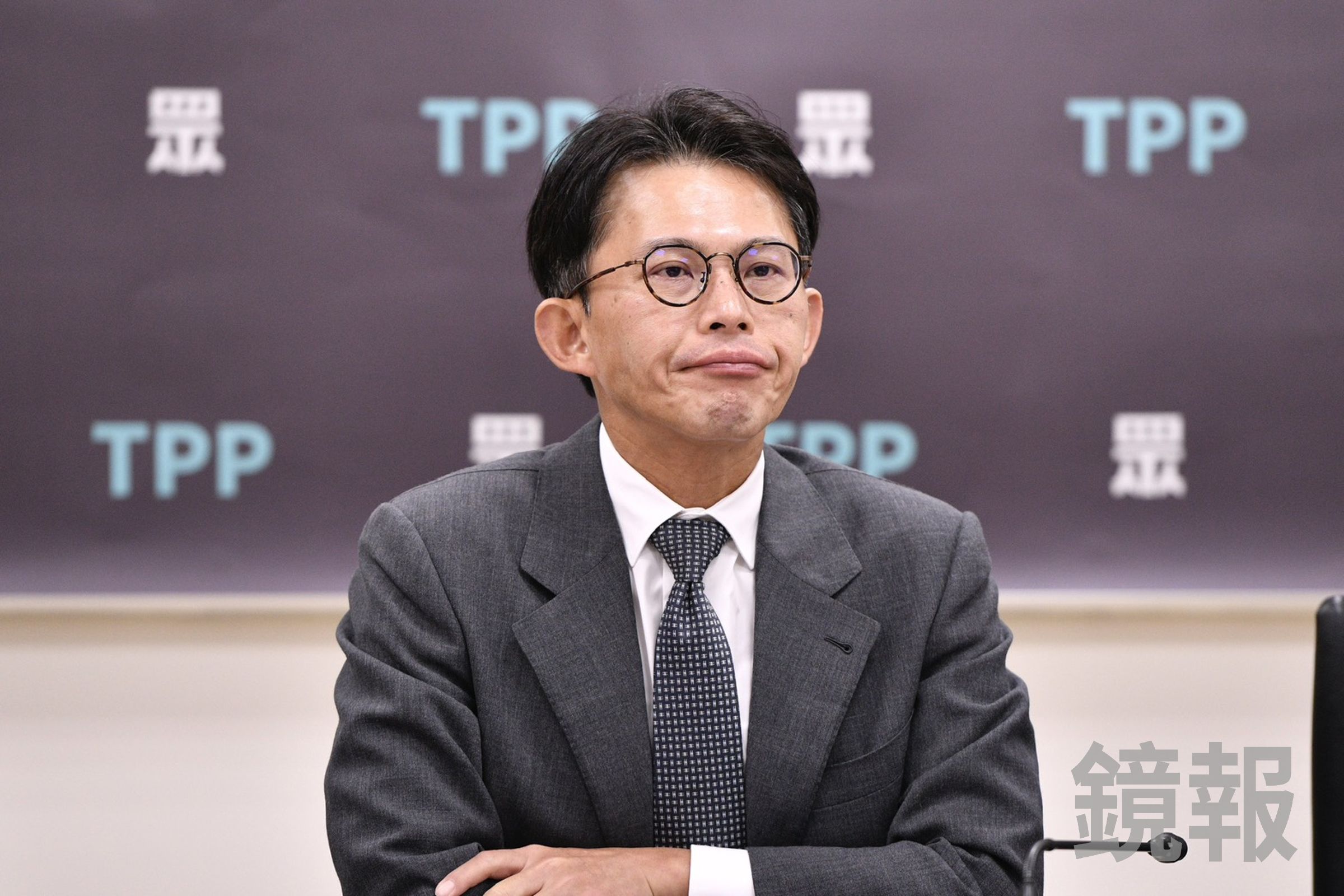對於鄭麗文擬徵召李四川角逐新北市長，黃國昌今日表示，「國民黨的民主程序，我們都尊重，沒有其他評論」。（鏡報李智為）