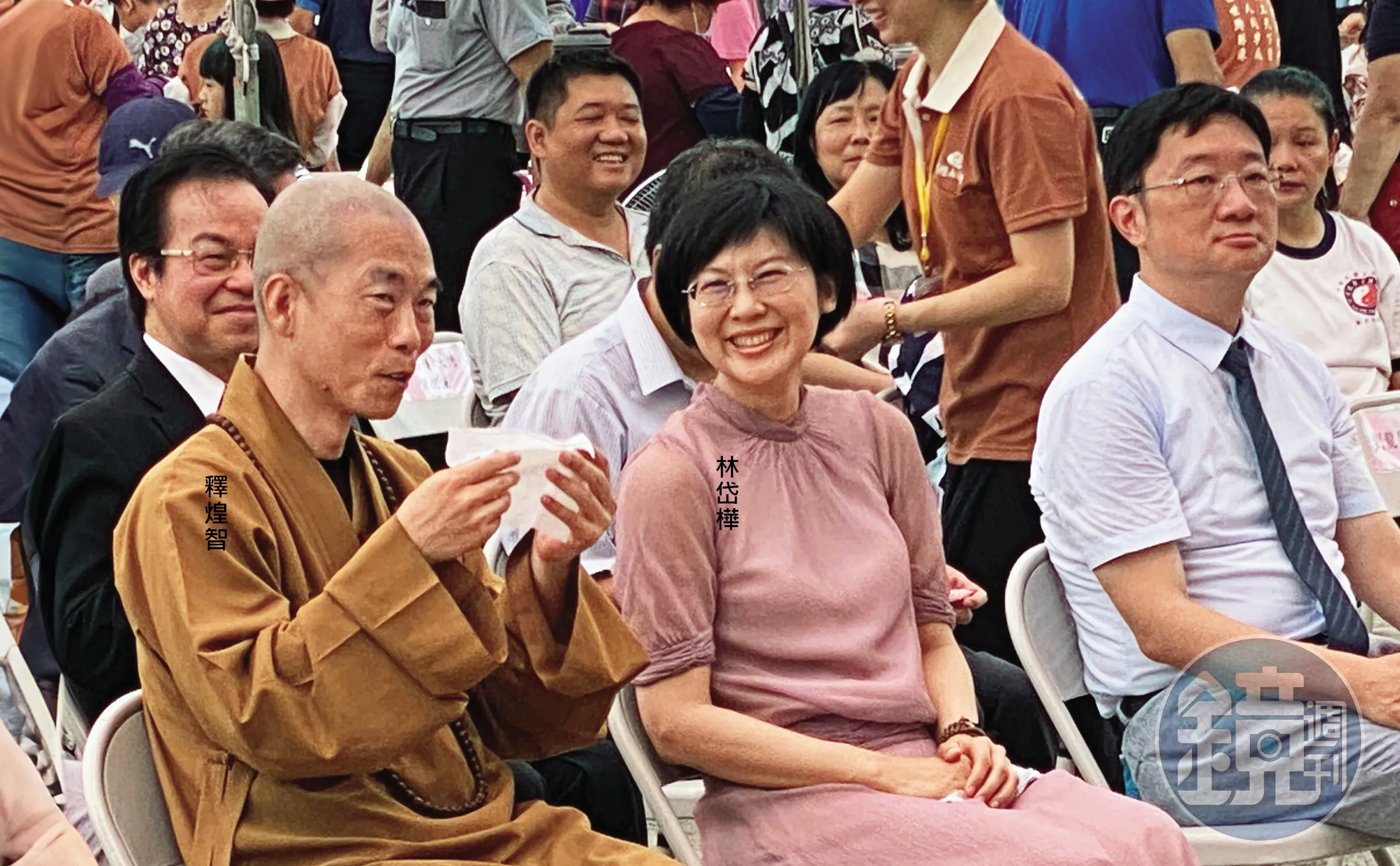 本刊掌握，與林岱樺關係匪淺的通法寺住持釋煌智涉多罪遭押，還因偷蓋其他法師印章、用基金會替林岱樺養助理涉犯偽造文書及背信罪。