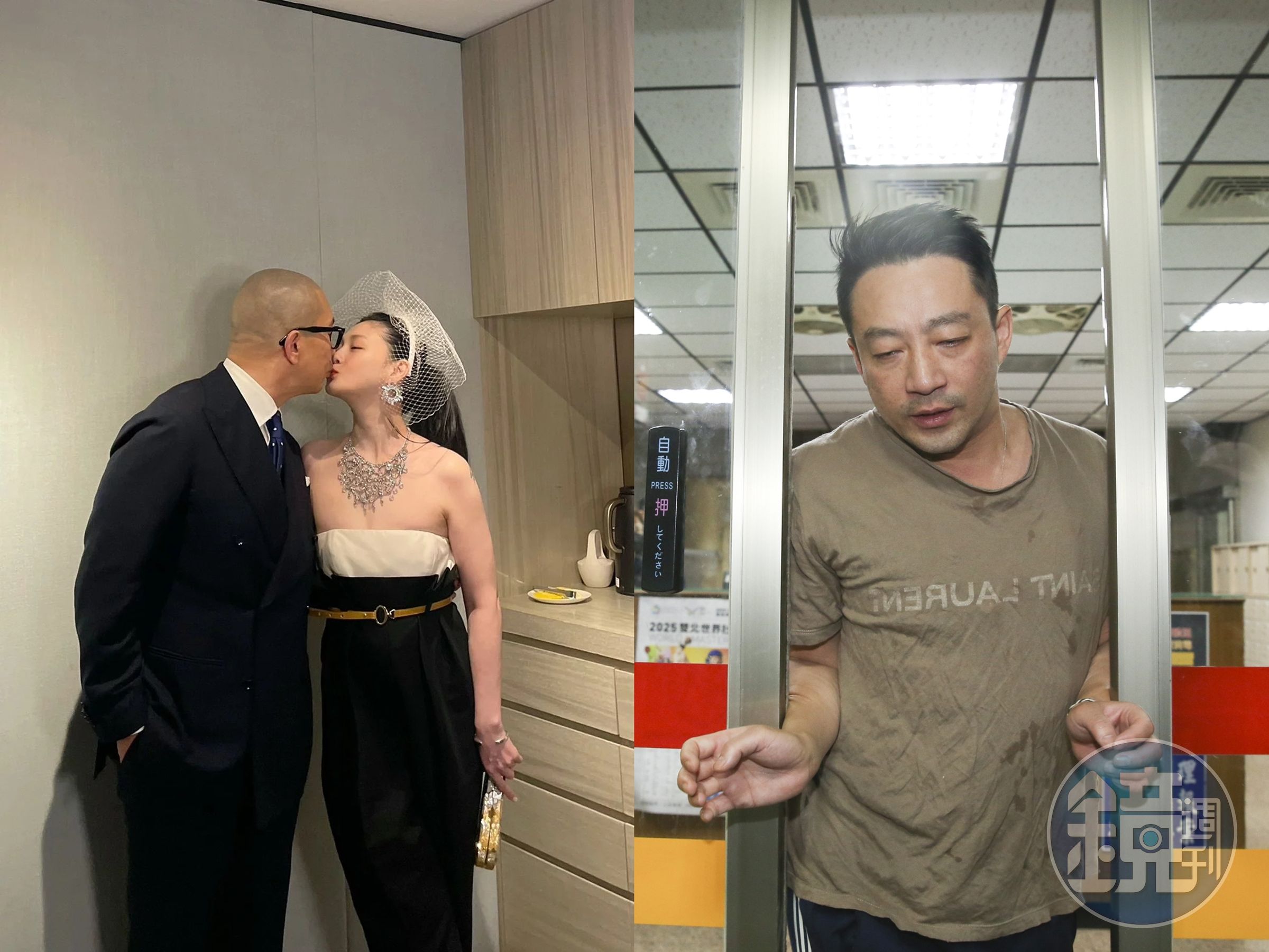 面對汪小菲（右）喝醉之亂，大S（左圖右，左為現任老公具俊曄）轉了于美人的文章再提「走花路」一詞，祝福自己以後都很順利。（本刊資料照、翻攝網路）