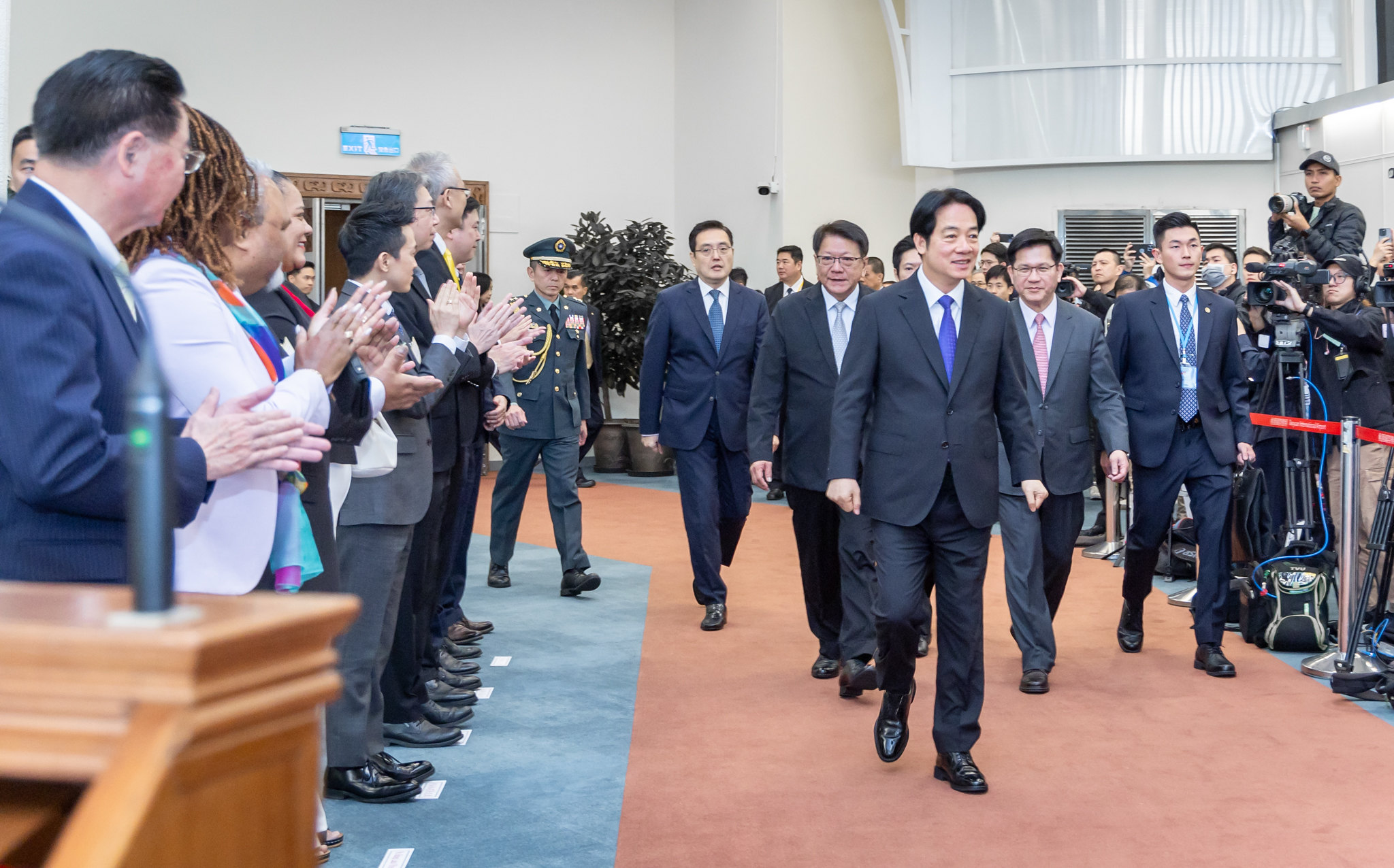 賴清德今展開上任後首度出訪行程。（總統府提供）