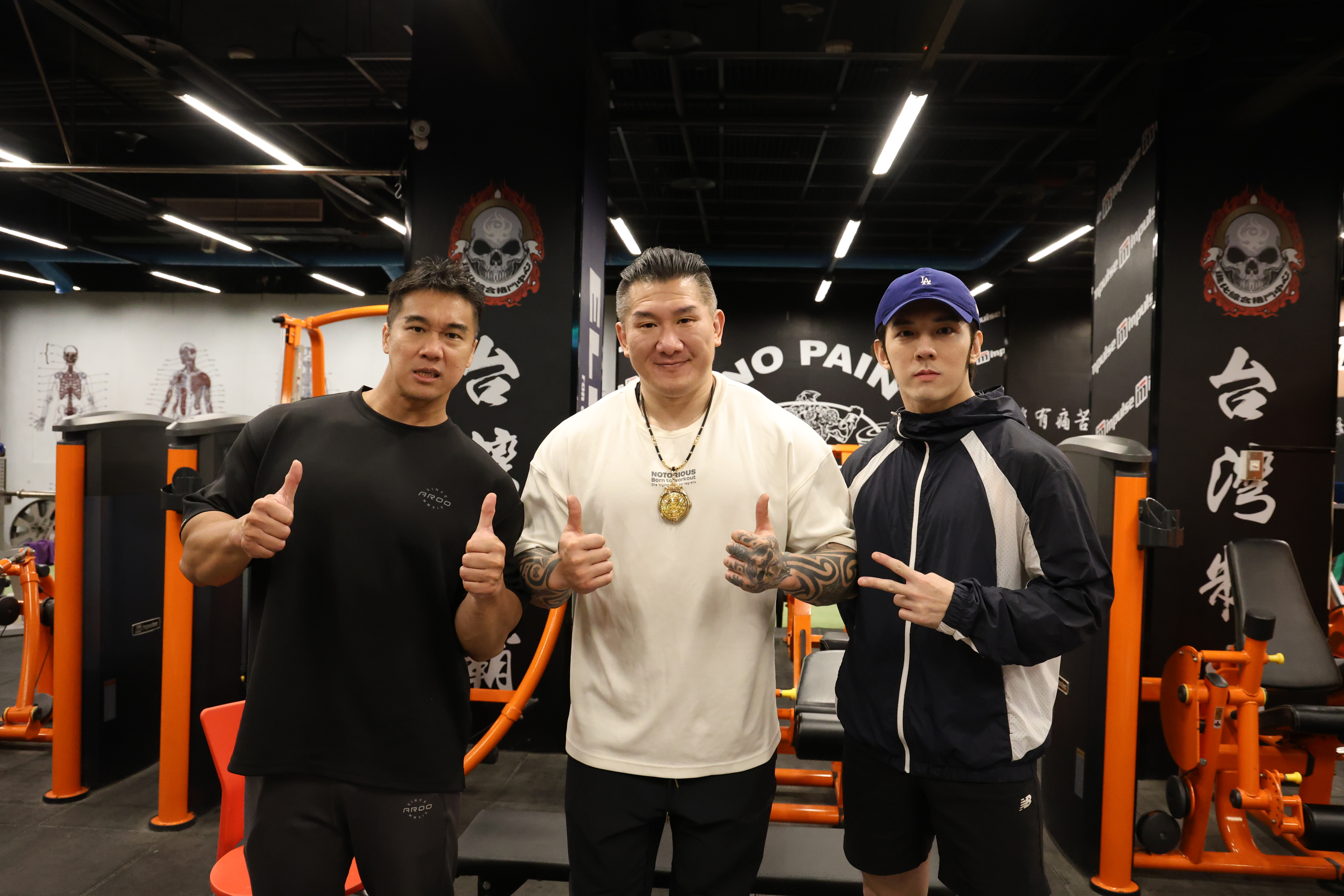 許家豪與南拳媽媽張傑邀請「館長」參加此次的健美備賽拍攝。（Muscle Star 健美之星提供）