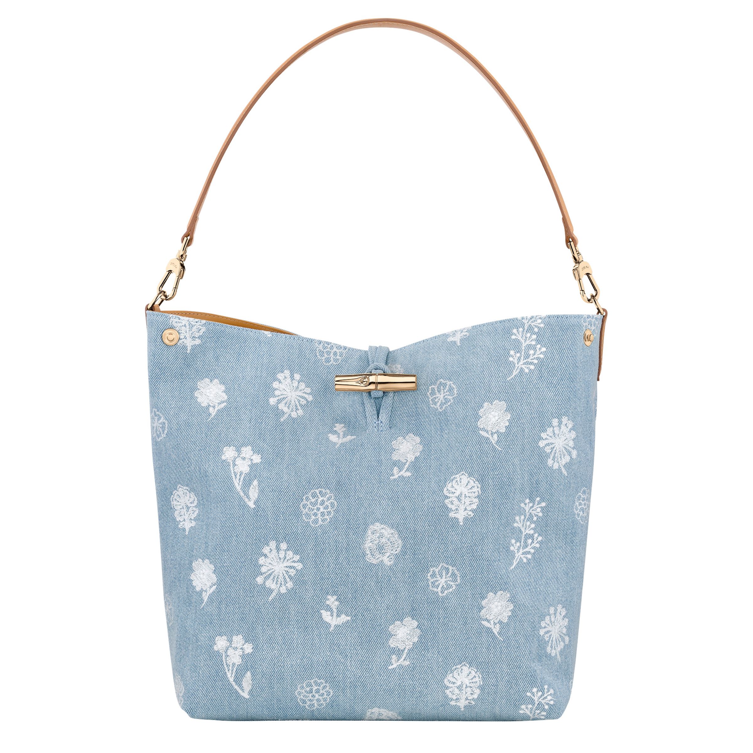 Le Roseau系列 手提包 (藍色)。NT25,800（瓏驤提供）