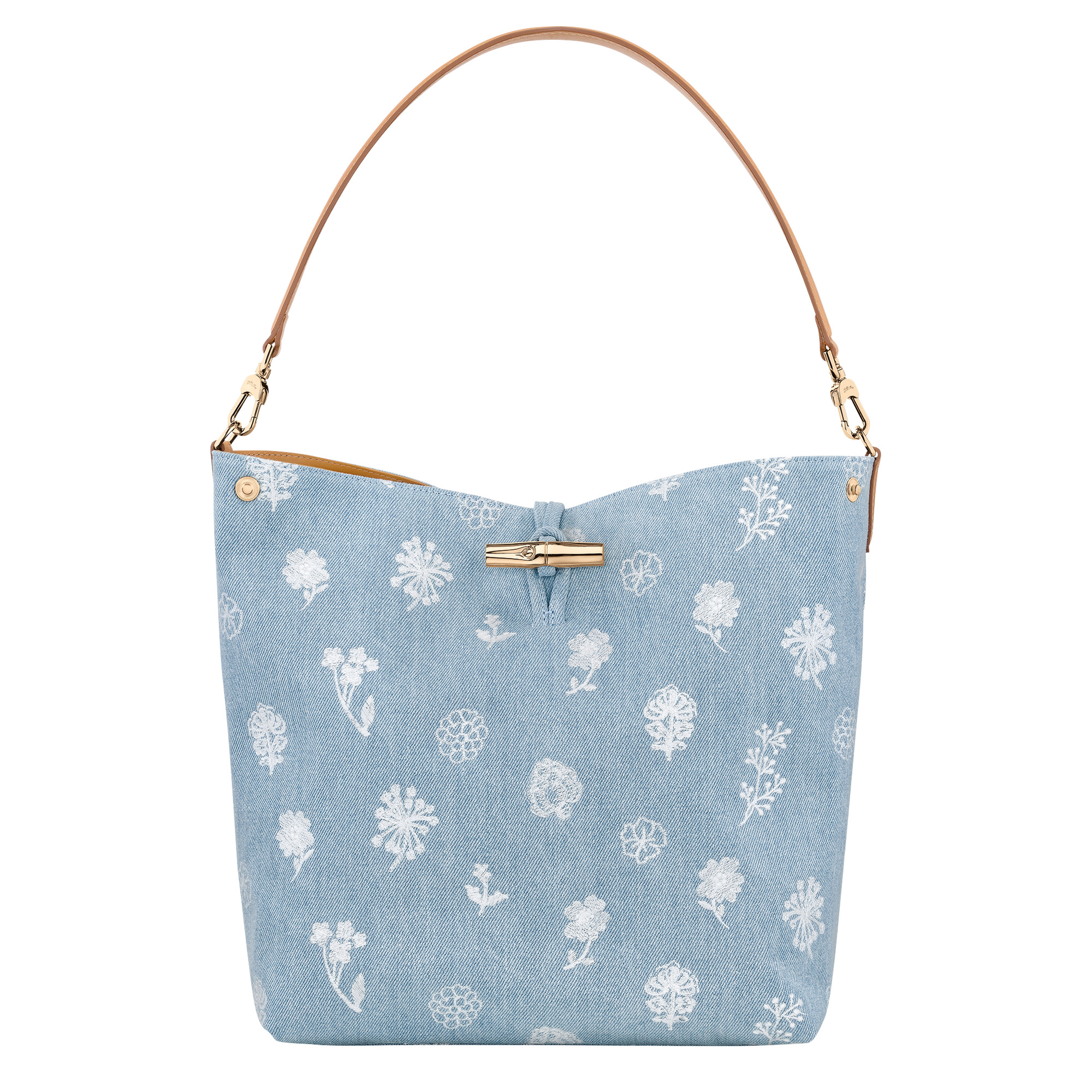 Le Roseau系列 手提包 (藍色)。NT25,800（瓏驤提供）