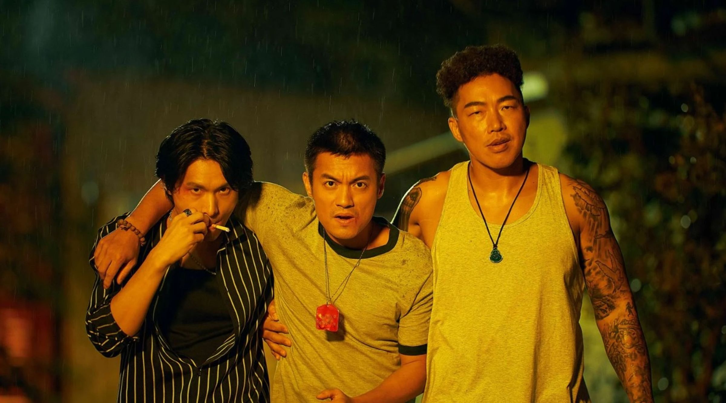 姚淳耀(左起)、范逸臣、郭泓志共同主演的《我最愛的笨男人》。(CATCHPLAY電影台提供)