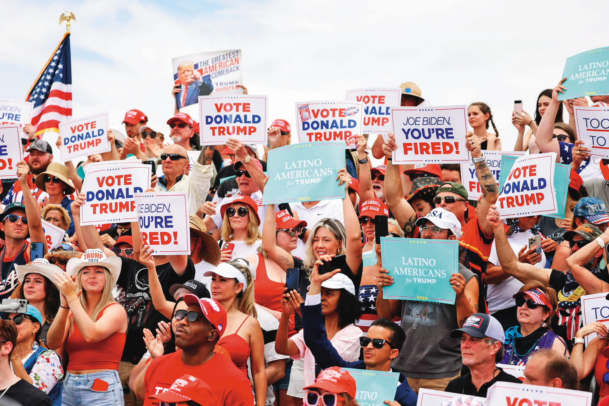 美國總統選舉將於11月舉行，而2黨在政策上存在很大差異，產業發展出現變數。（翻攝川普臉書）