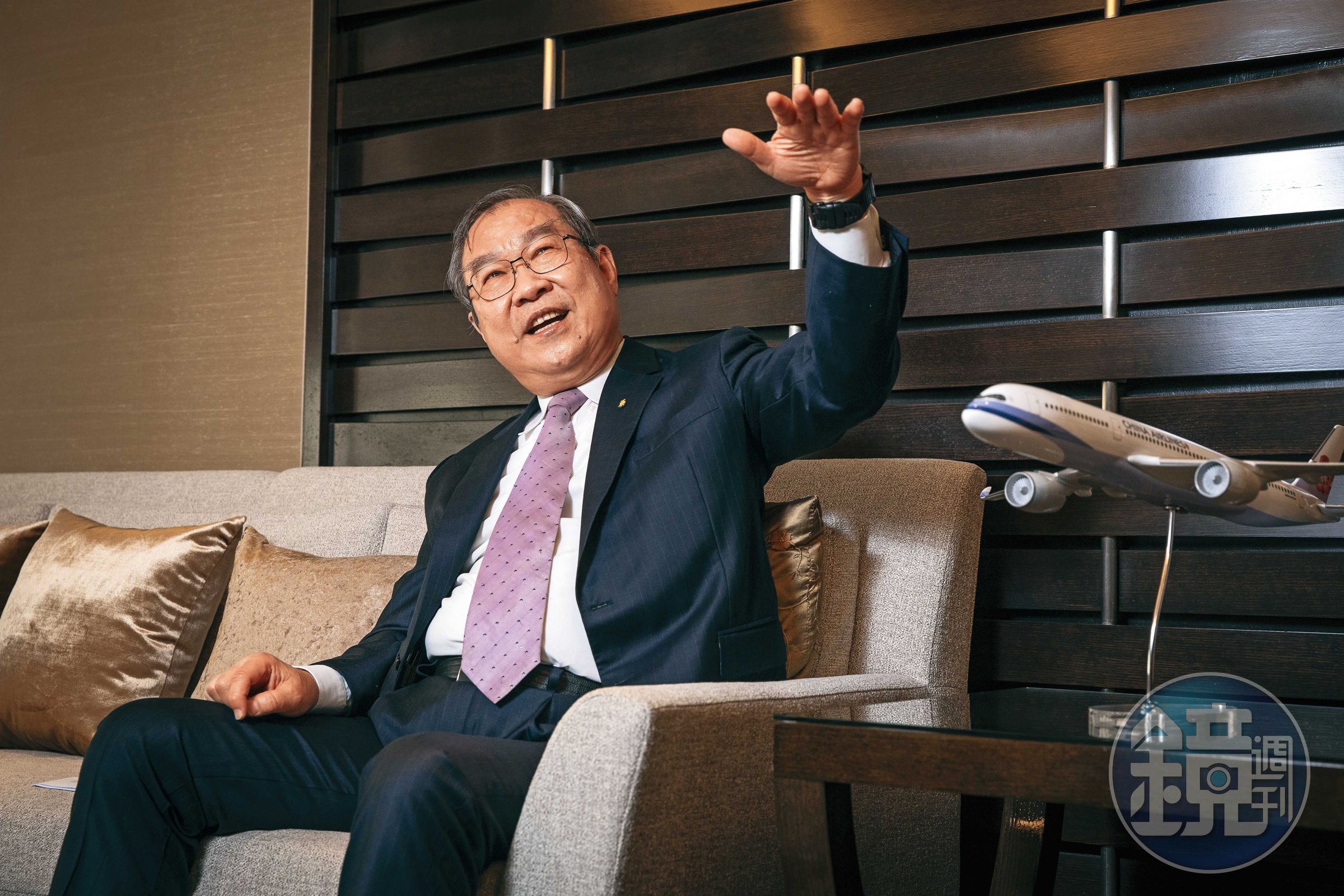 華航董事長高星潢甫上任就接受本刊專訪，暢談穩健永續經營華航的理念。