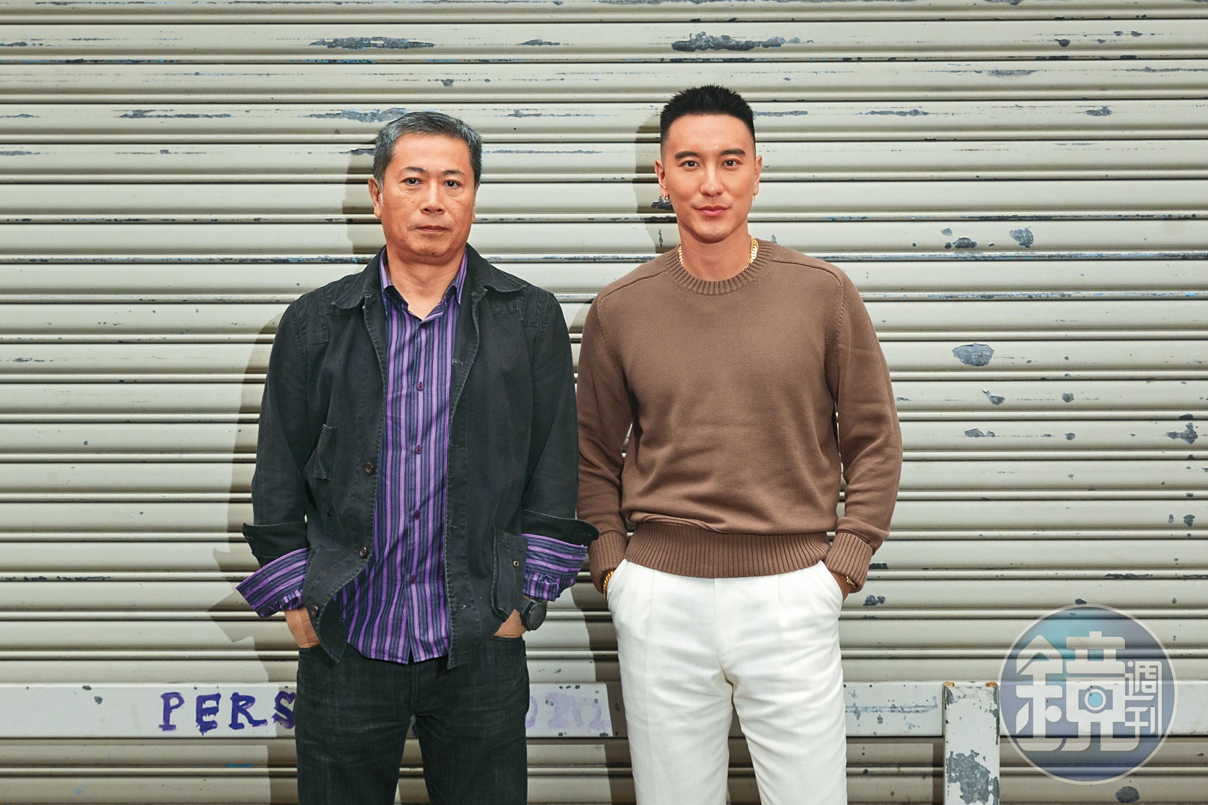 製作人李景白(左)邀請同樣熱愛海洋的王陽明(右)主持沉船生態紀錄節目。