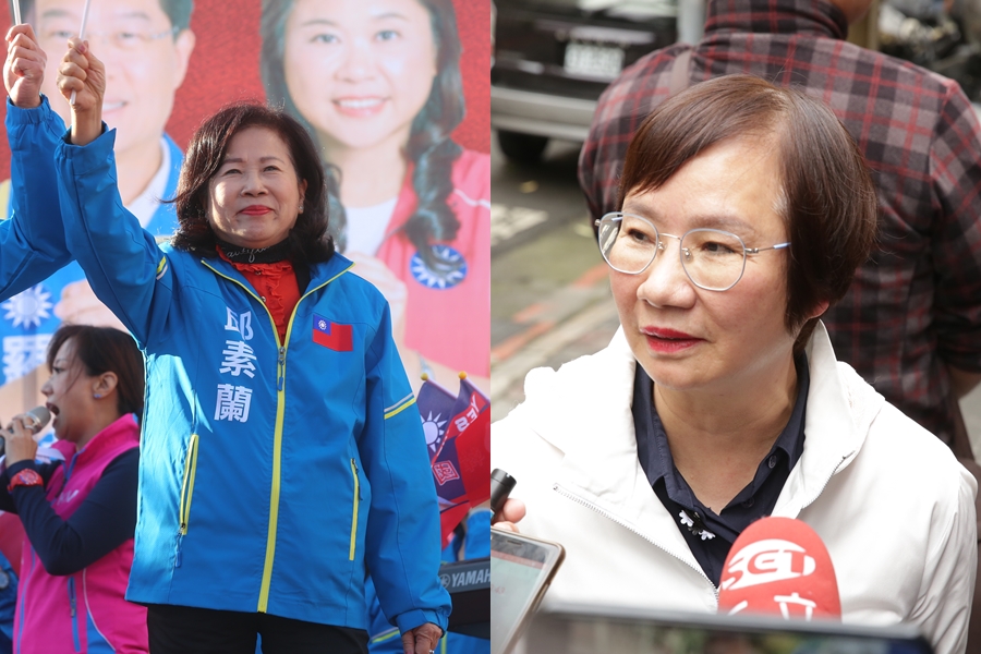 國民黨中常委邱素蘭（左）誣告同黨前立委羅淑蕾（右）侵占公款，遭判刑定讞。（本刊資料照）