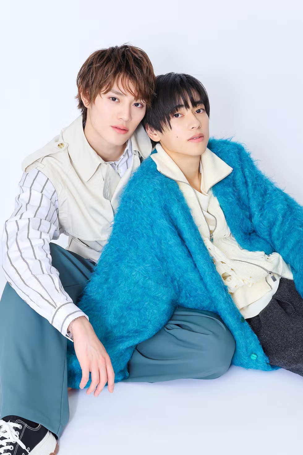 上村謙信（左）與本島純政主演BL劇《未成年》人氣大幅提升。（網路圖片）