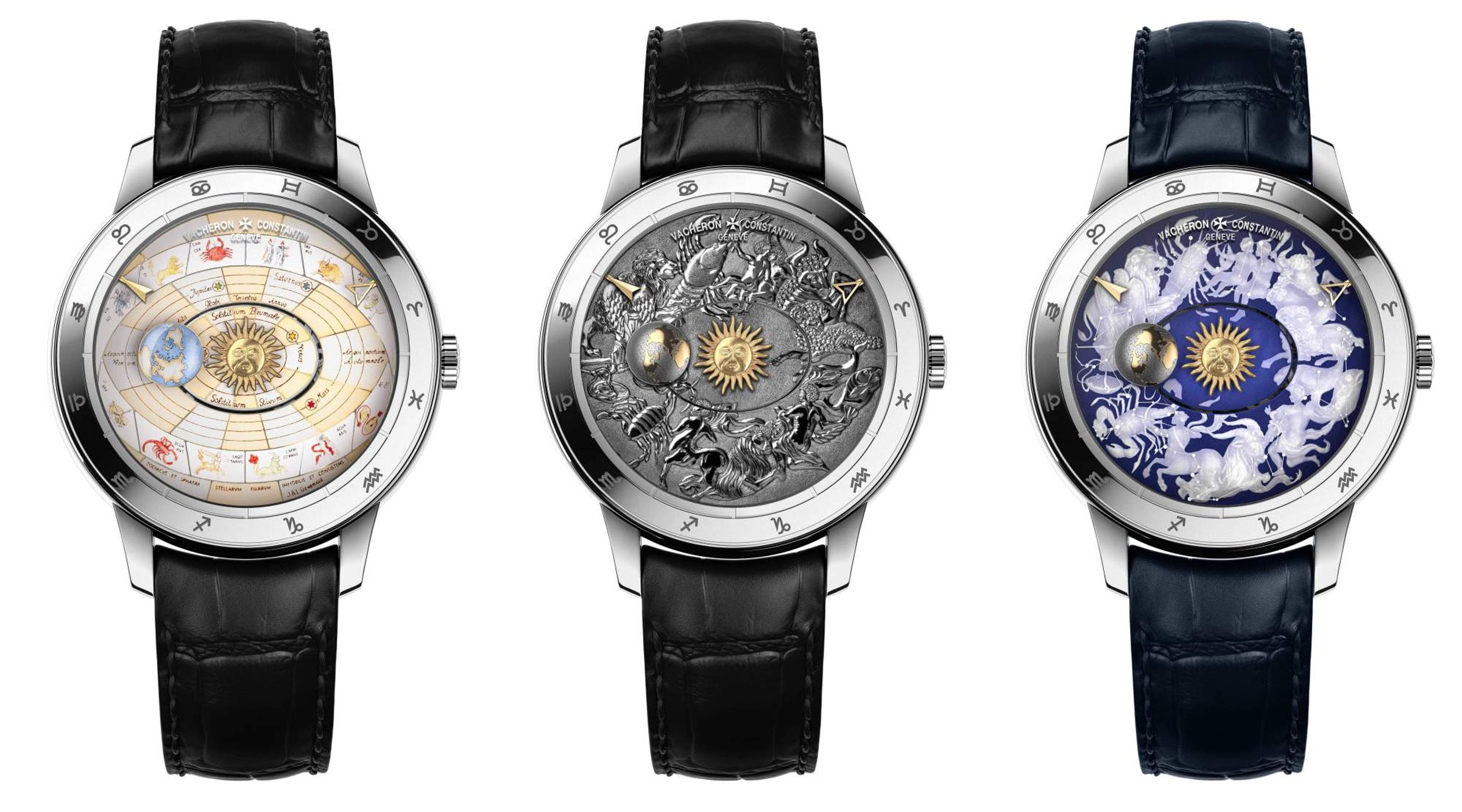 江詩丹頓的Métiers d’Art藝術大師系列Copernicus celestial spheres哥白尼天體球2460 RT錶款套組,集結各種工藝,非常難得一見。