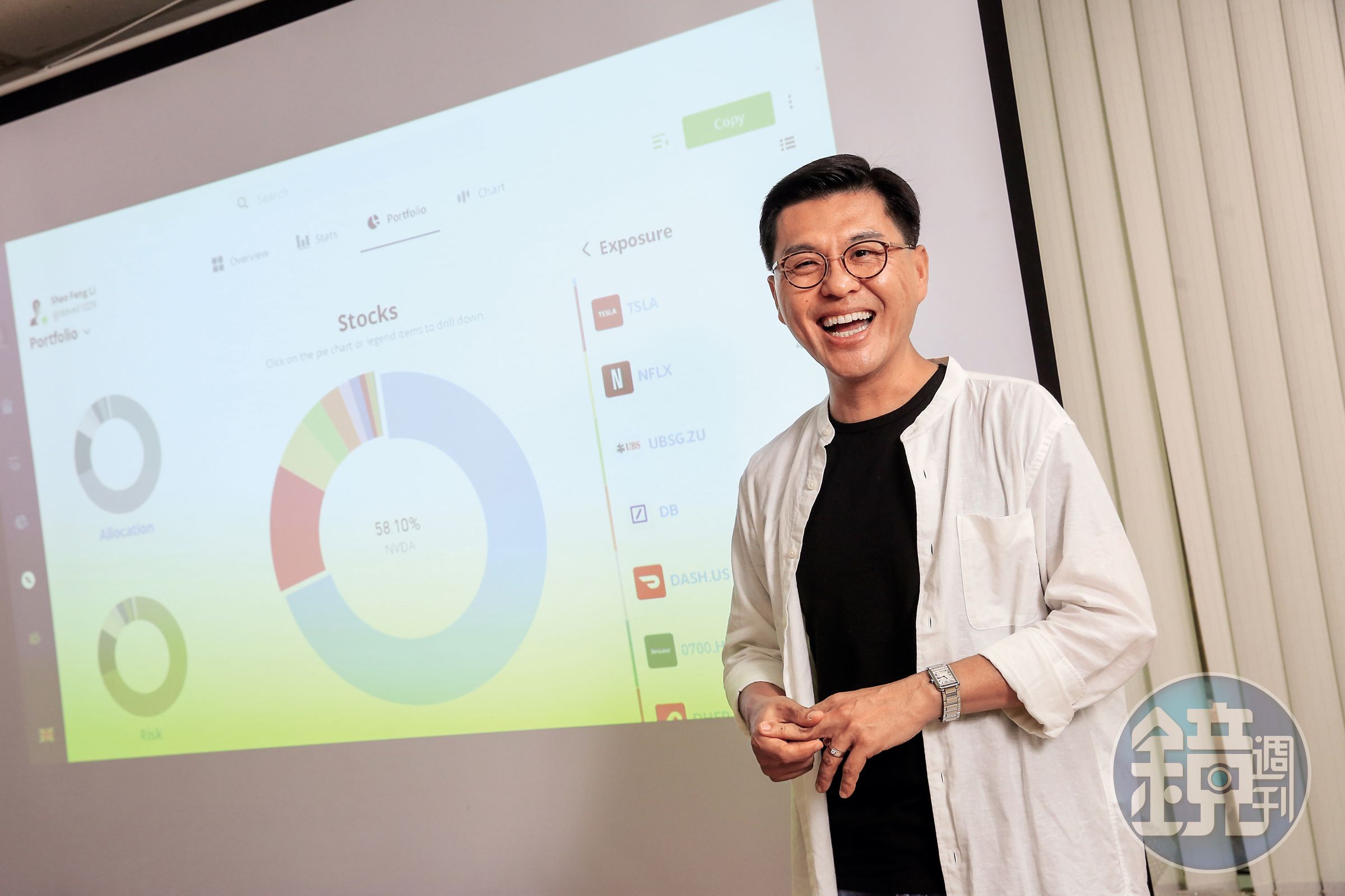 李紹鋒7成部位長抱股債平衡型美股ETF，用懶人投資術穩賺8至12％報酬。