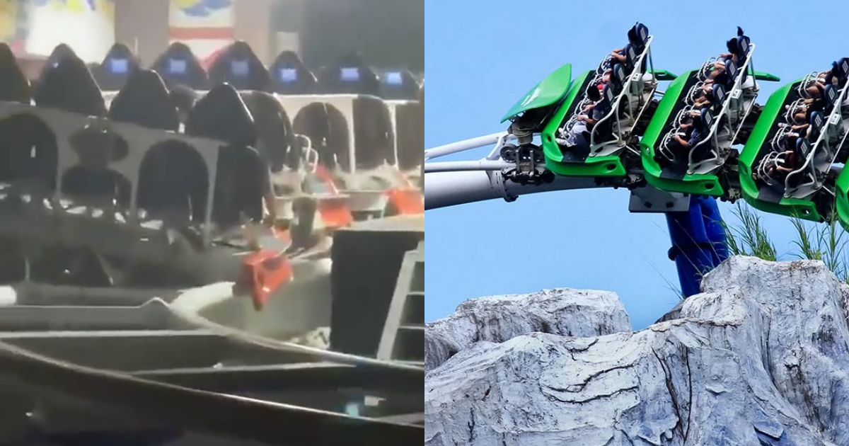 深圳「歡樂谷」的雲霄飛車「雪域雄鷹」發生追撞事故。(翻攝自微博、歡樂谷官網)