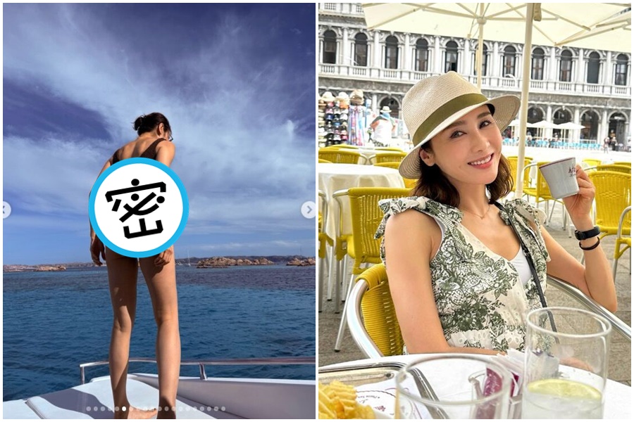 擁有「香港玉女」封號的女星黎姿度假曬性感泳衣照，讓網友暴動。（翻攝自IG@gigilai_official）