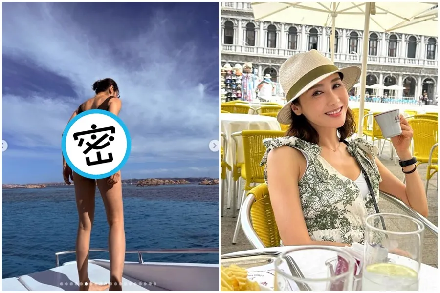 54歲黎姿度假「逆齡少女Body」穿高衩泳裝　超辣身體線條驚呆大票粉絲