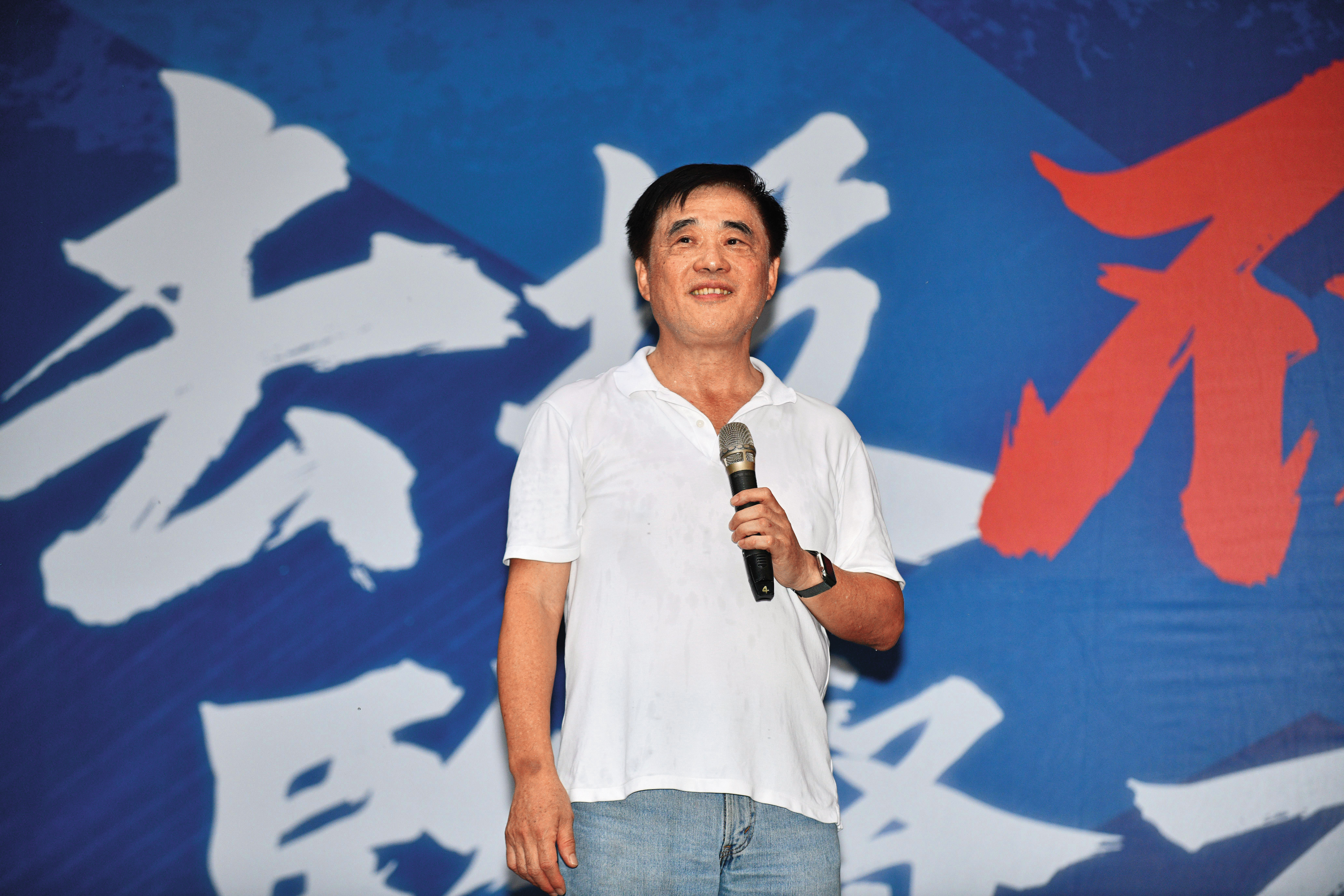 郝龍斌曾兩度競選主席失利,這次步步為營。(鏡報李智為)