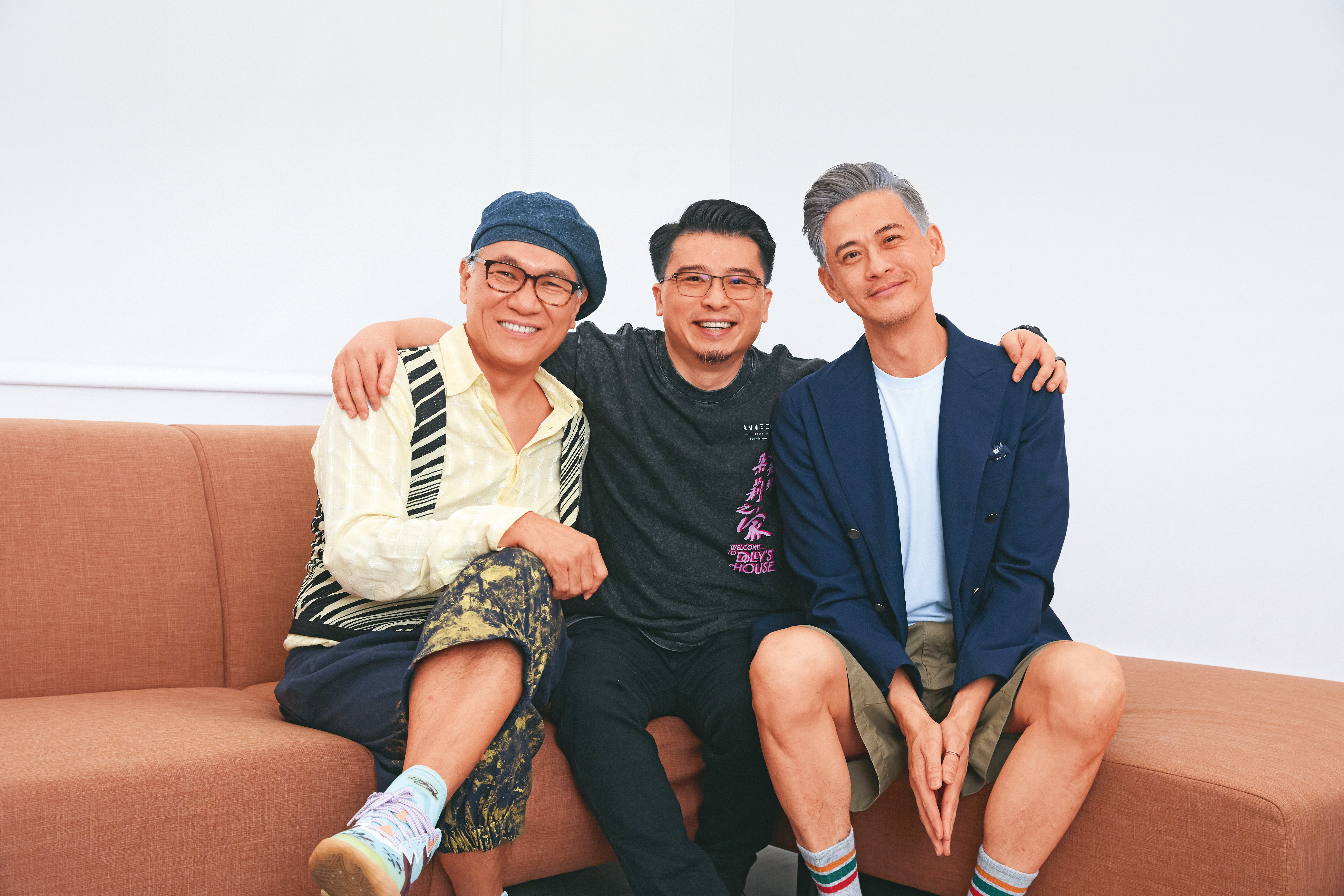 製片人周益弘（右起）、動畫製片人陳映彤與導演傅睿邨是奇幻動畫電影《歡迎來到朵莉之家》的重要推手。