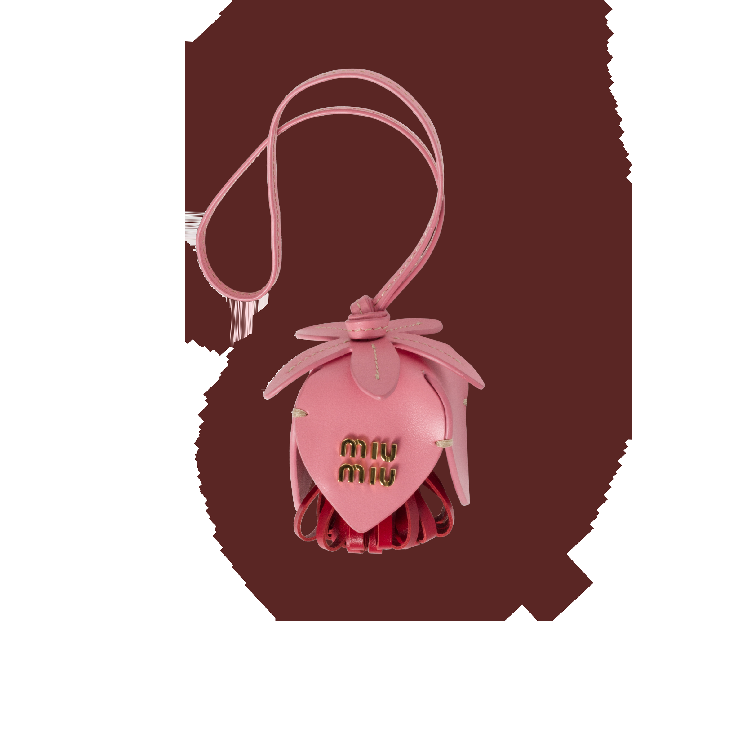 皮革吊飾。NT$13,000（MIU MIU提供）