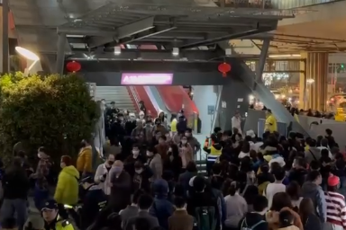 桃園燈會造成交通大癱瘓。（翻攝王珮毓臉書）