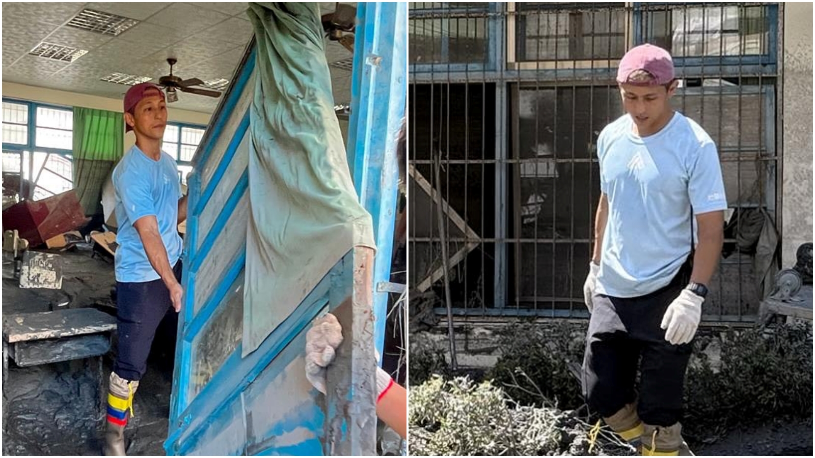 吳怡農近日號召志工們前往花蓮協助清淤。（翻攝自吳怡農臉書）