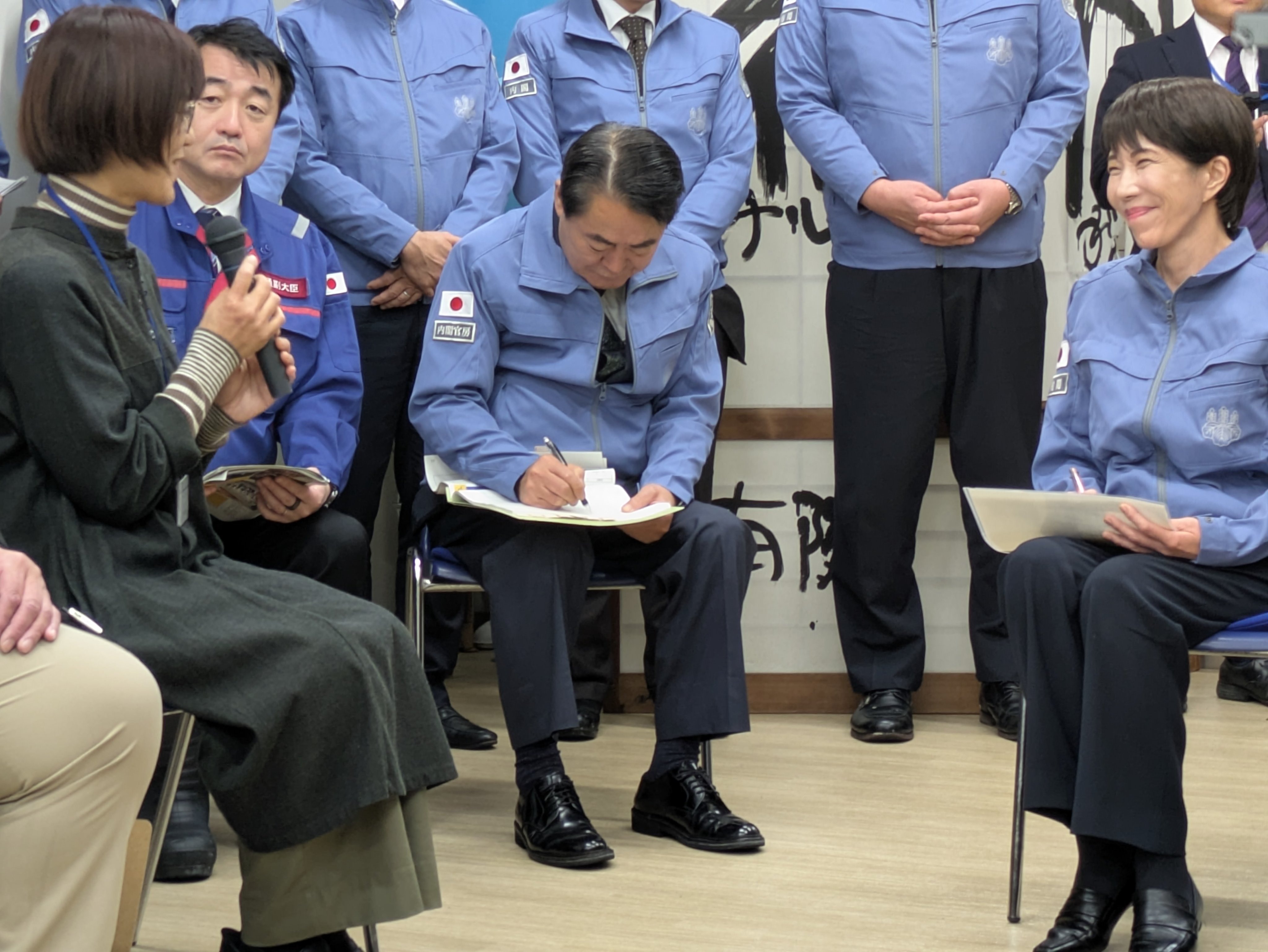 高市首相在視察後對重建工作提出了具體承諾。（翻攝自高市早苗 X）