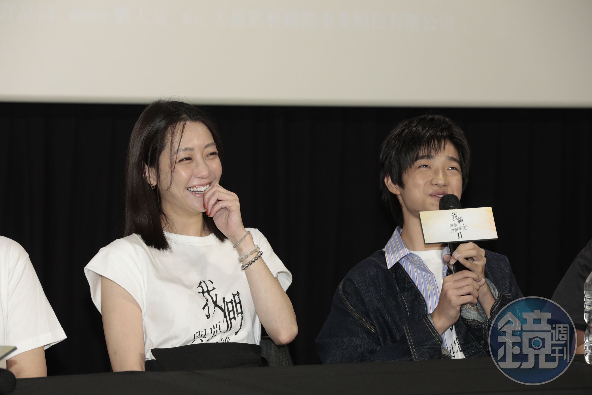 謝欣穎在劇中和白潤音飾演母子，也是她首度演出媽媽的角色。