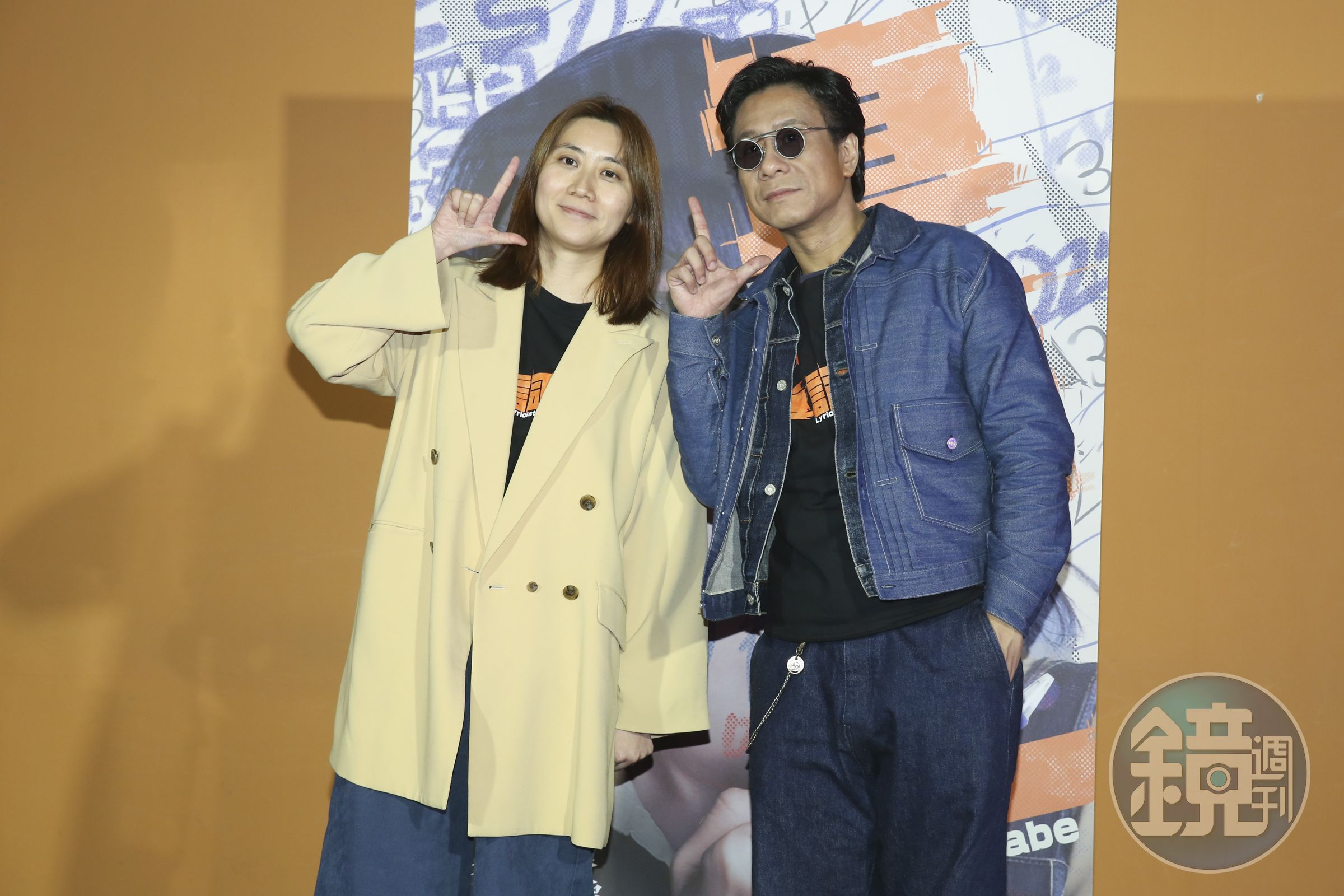 導演黃綺琳自資拍攝電影《填詞L》,她前作《金都》的男主角港星朱栢康,趁在台拍戲空檔特別來支持電影首映。