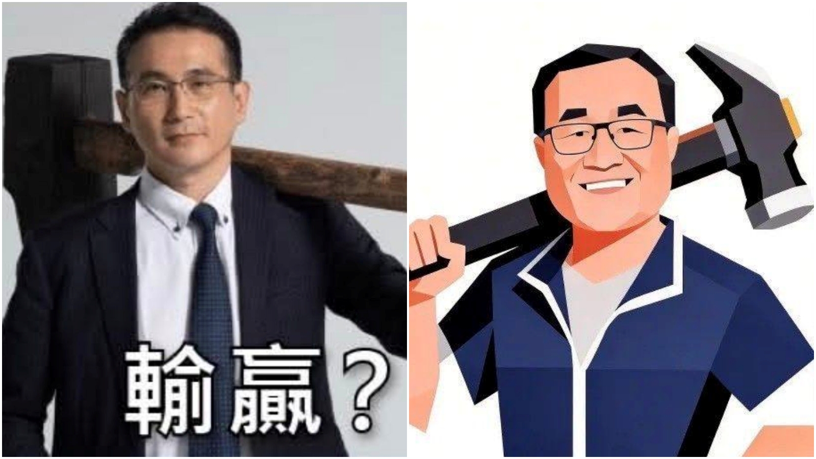 李四川主視覺（右）遭質疑抄襲鄭運鵬照片，雙方都做出回應了。（合成圖；翻攝鄭運鵬、李四川臉書）
