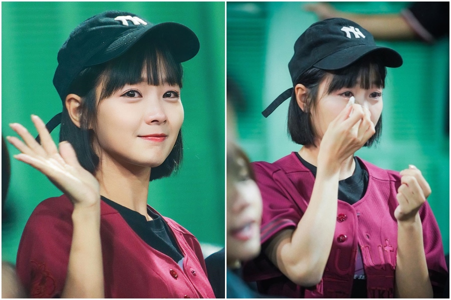 樂天桃猿無緣總冠軍，籃籃在球場留下難過的淚水。（翻攝自IG@lan0716）