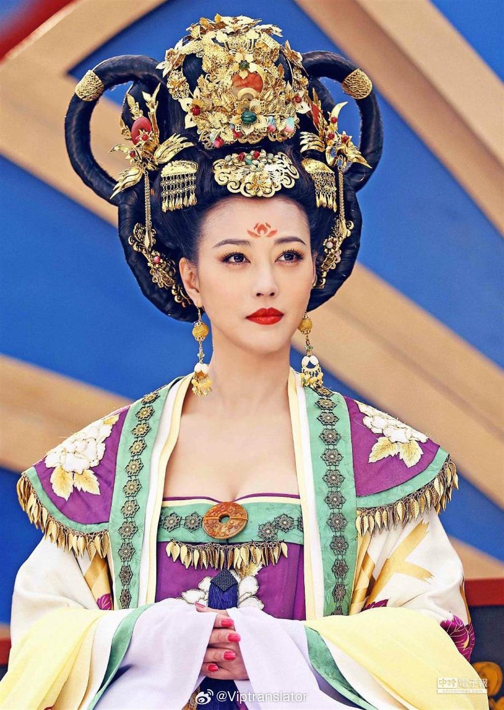 周海媚在《武媚娘傳奇》中飾演的楊淑妃也是一經典角色。（翻攝微博）