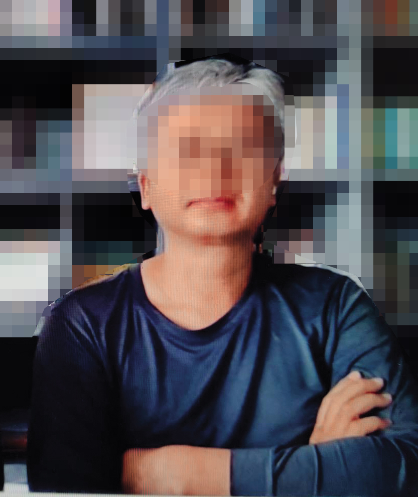 包商Ａ先生指控袁昶平夫妻，教唆手下施暴、威脅。（讀者提供）