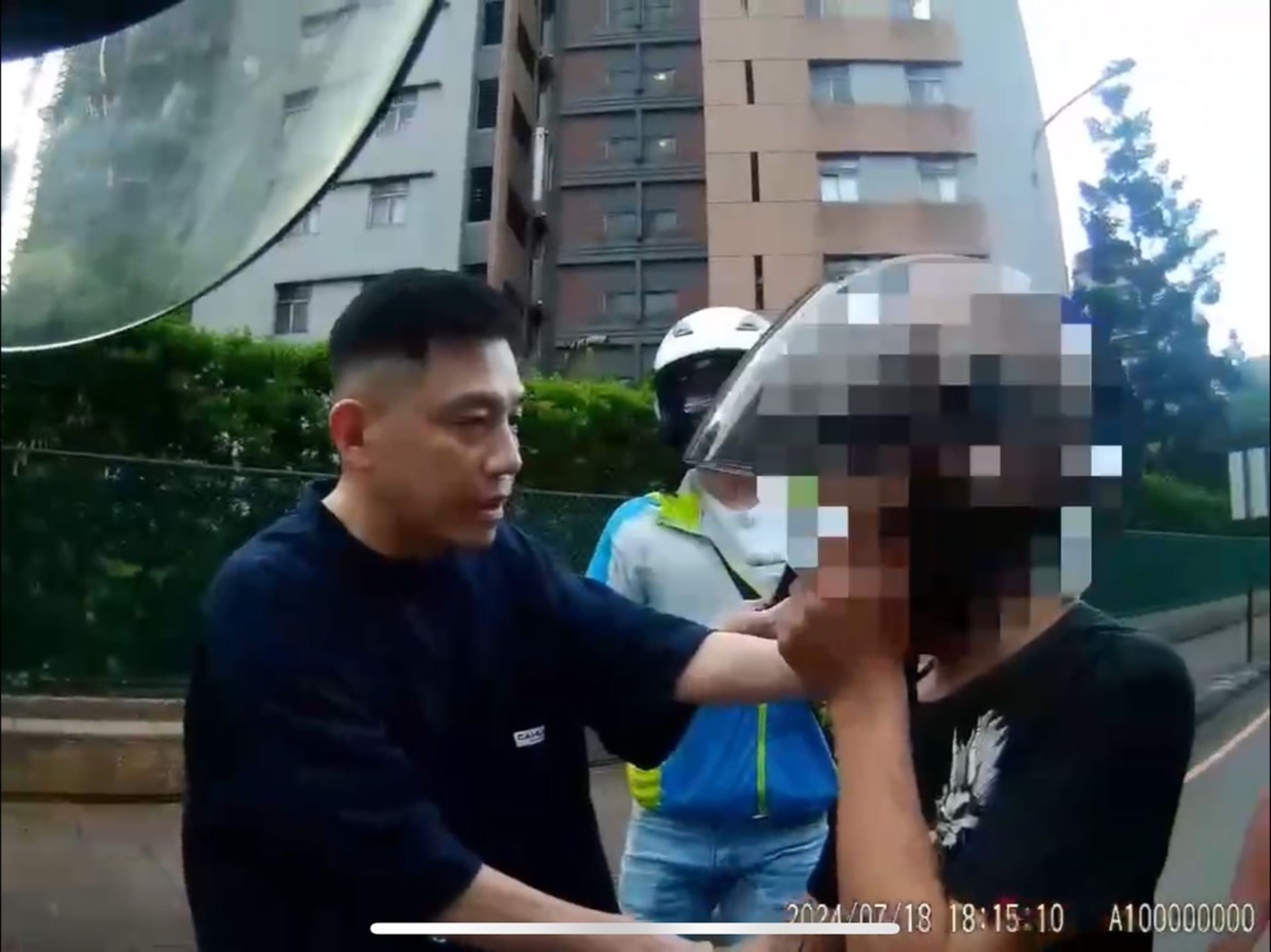 林姓男子自上月底連續犯下犯下6起機車排氣管竊案。(林口分局提供)
