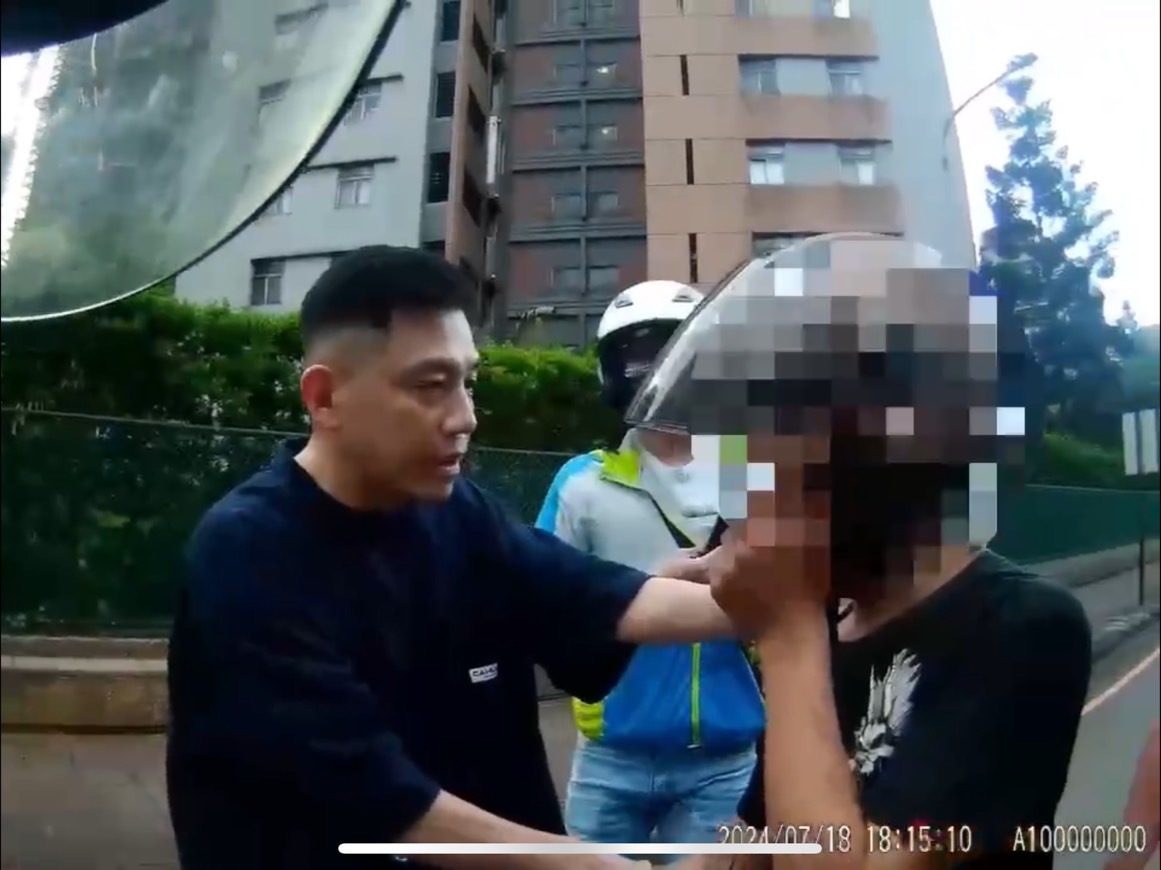 林姓男子自上月底連續犯下犯下6起機車排氣管竊案。（林口分局提供）