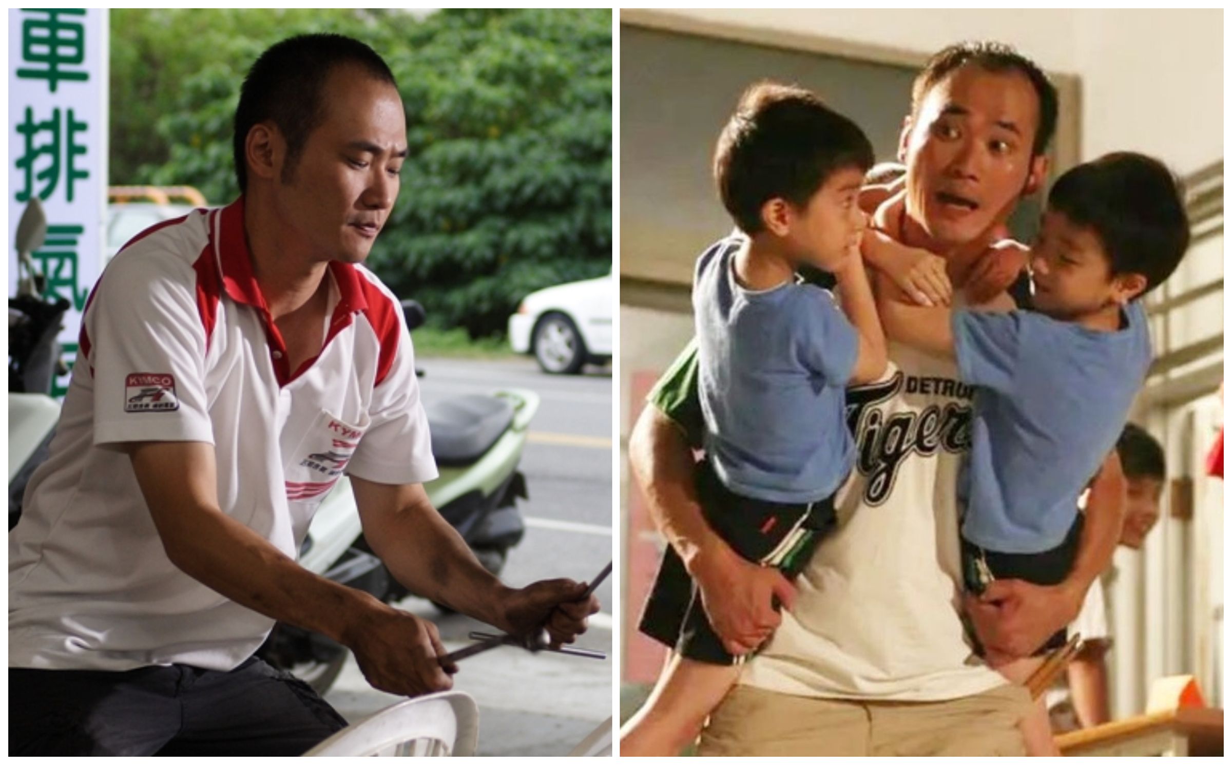 小應2008年在《海角七號》中飾演「水蛙」走紅。(翻攝《海角七號》電影官方部落格、網路照片)
