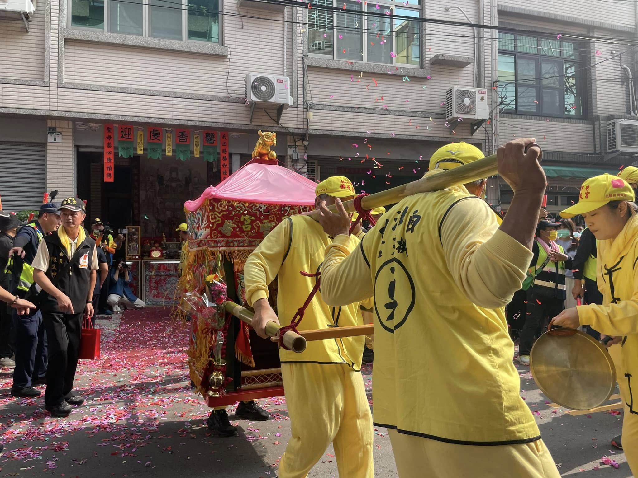 白沙屯媽祖進香活動將於5月1日啟程。圖為去年畫面。（翻攝臉書「白沙屯拱天宮」）