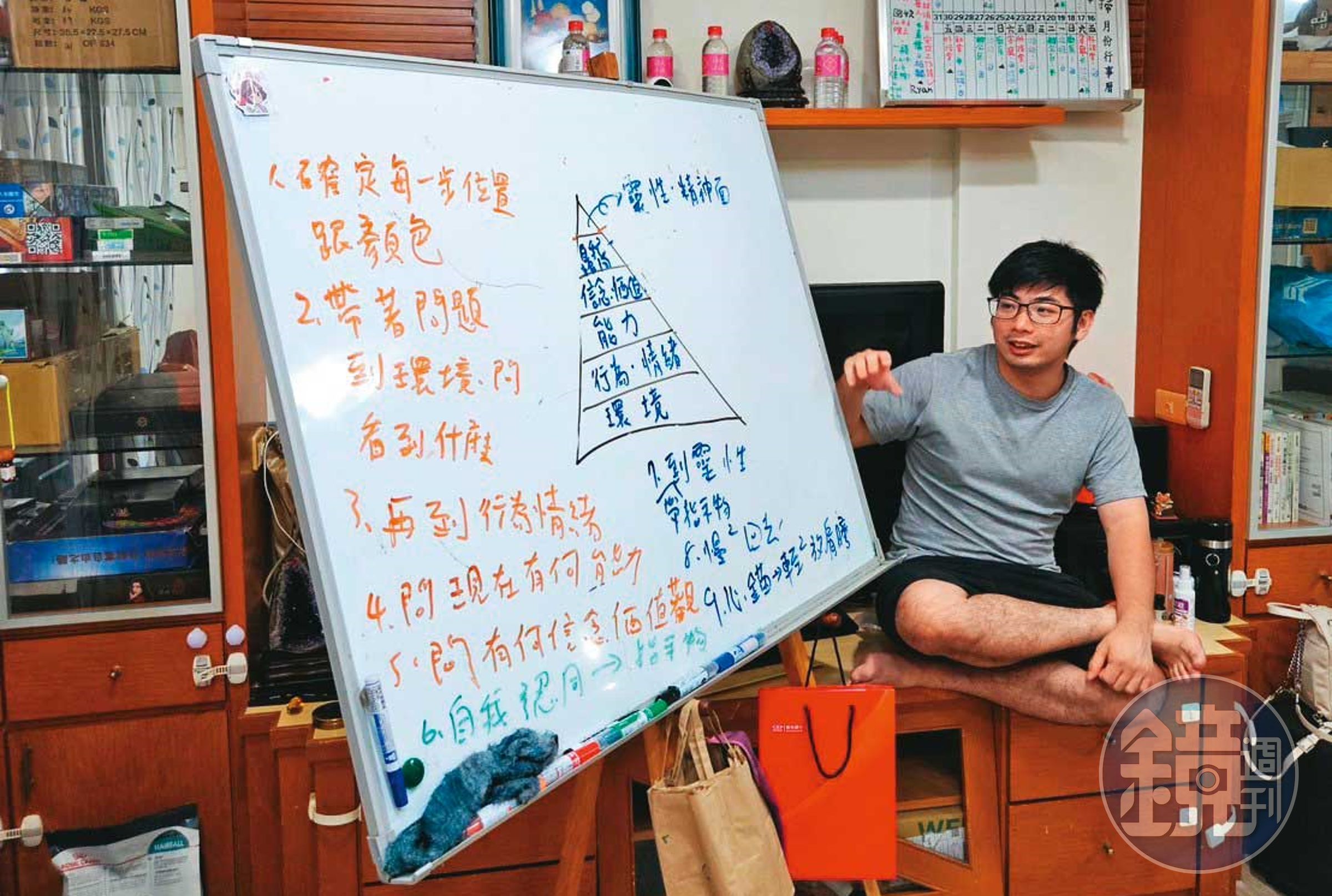 李孟儒舉辦許多投資理財講座,吸引不少債務人上鉤。(讀者提供)