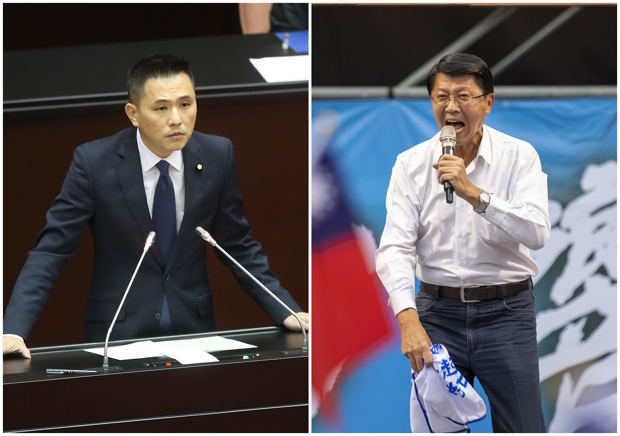 陳以信宣布角逐台南市長,也不忘向謝龍介喊話,「『我們可以來初選!』讓市民來決定誰是國民黨最合適的人選?」(合成照,本刊資料照)