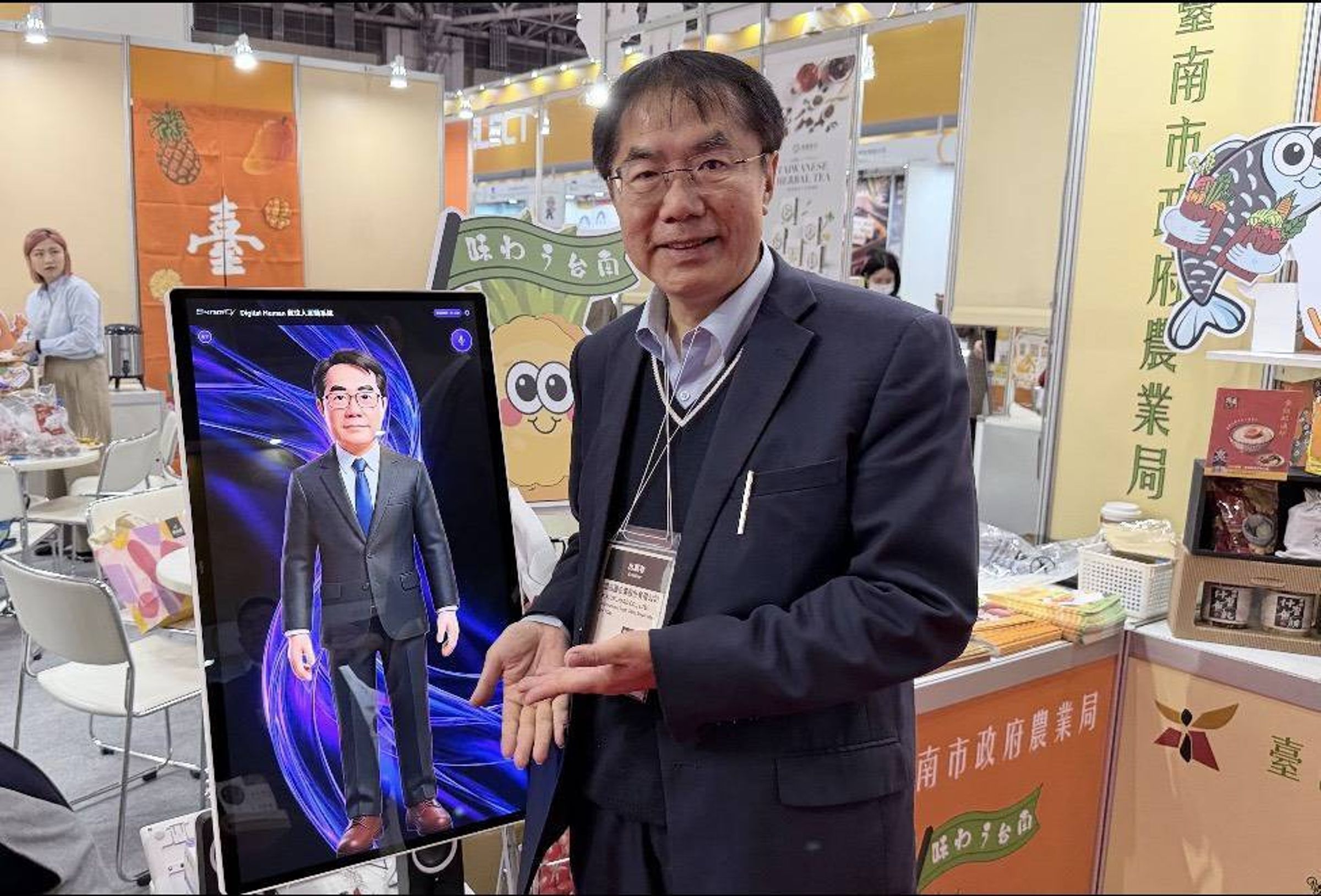 台南市推出「AI市長」作為黃偉哲分身助農產行銷。（台南市政府提供）