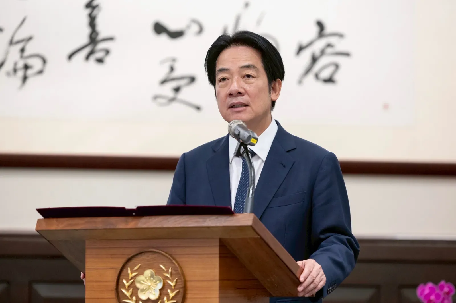 藍白擬邀赴立院國情報告，賴清德對此表示，符合憲政程序願意到國會向人民報告。（總統府flickr）